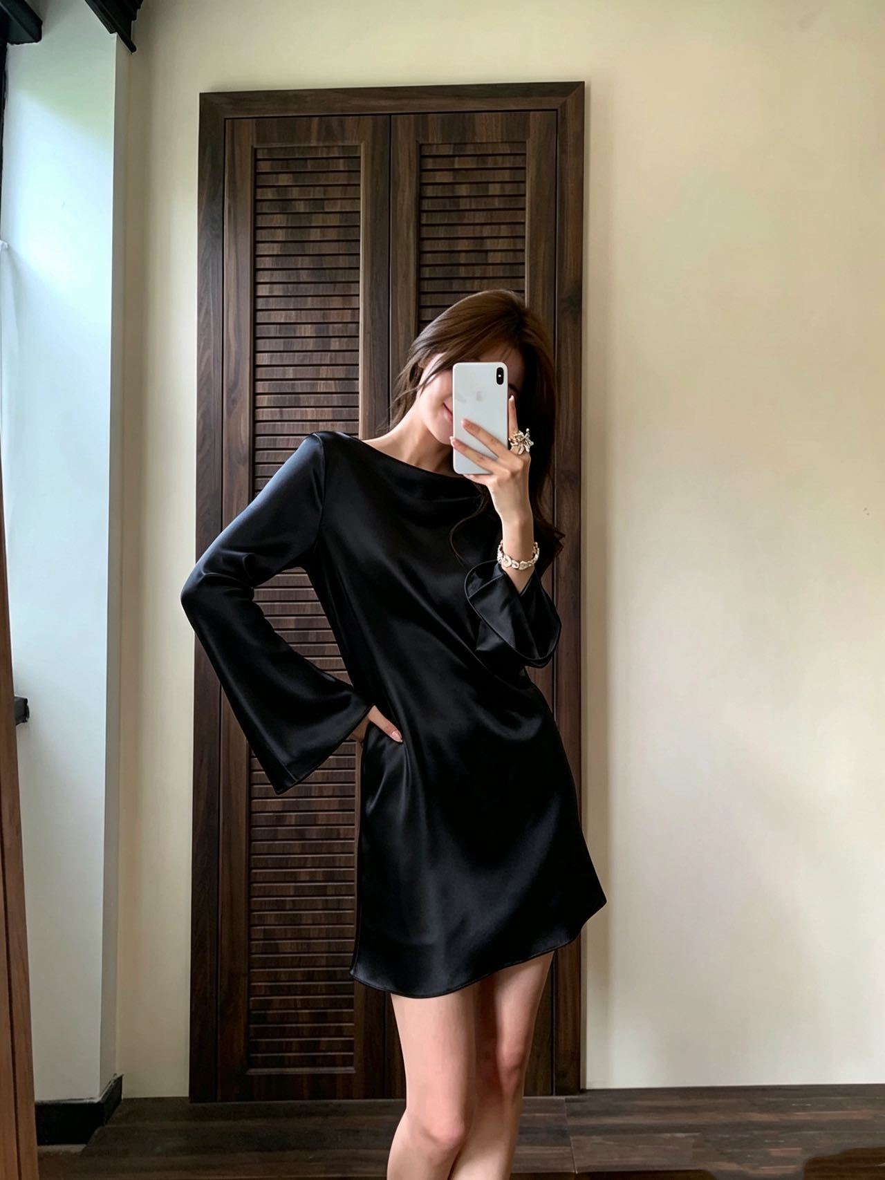 Row 26fw flare sleeve dress