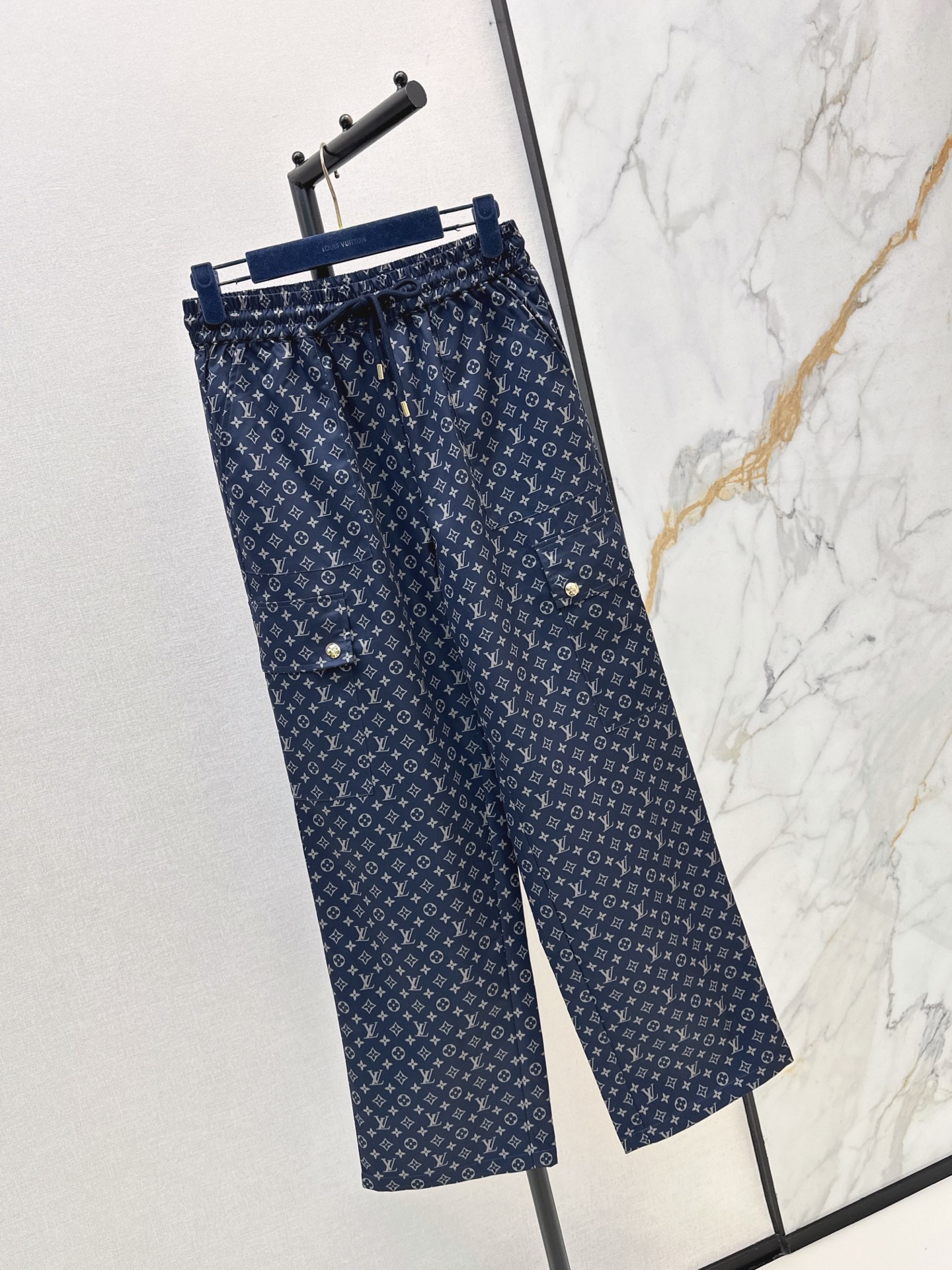Loui 26fw print wide-leg pants