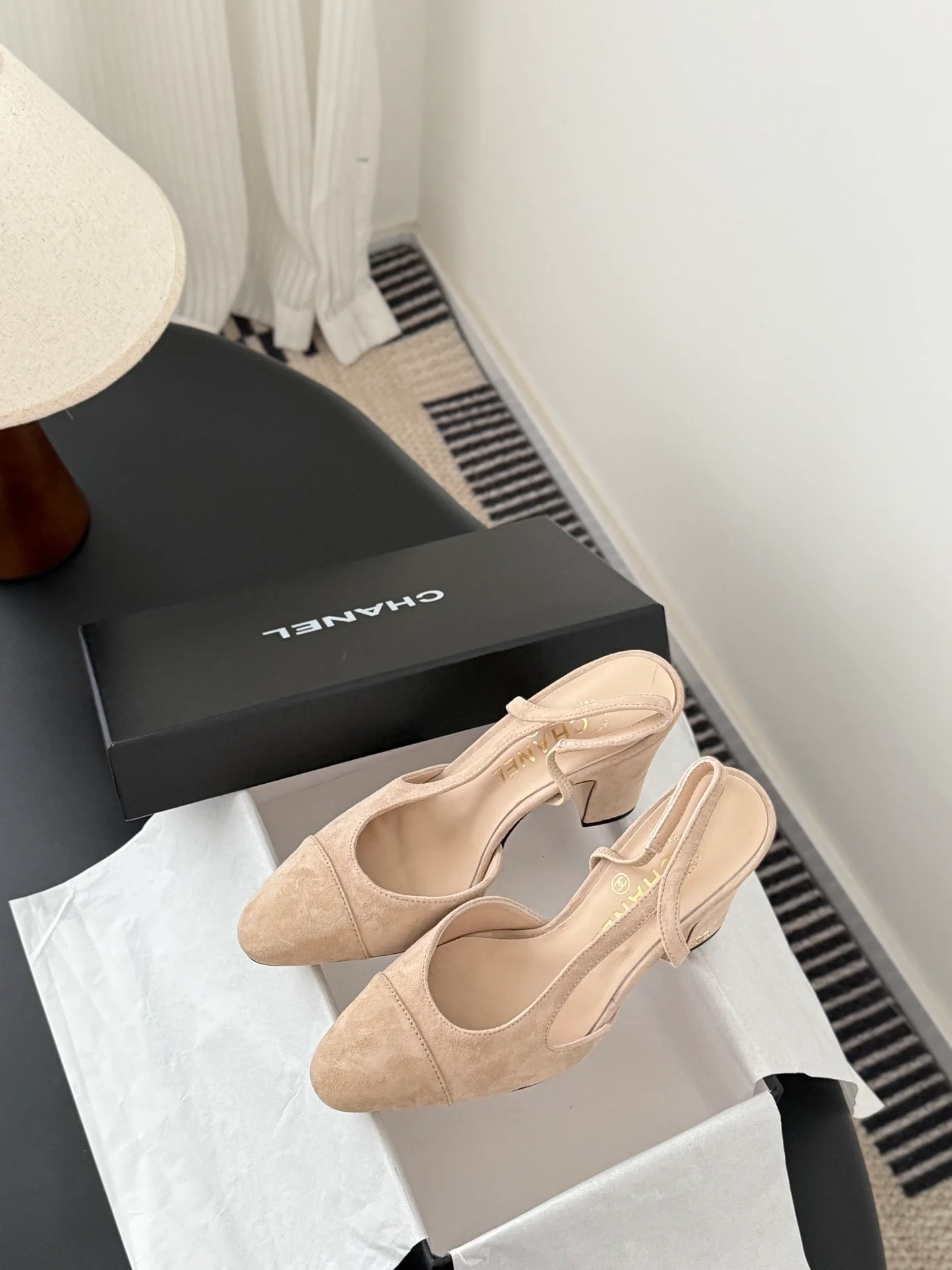 Chan 25fw slingback heels