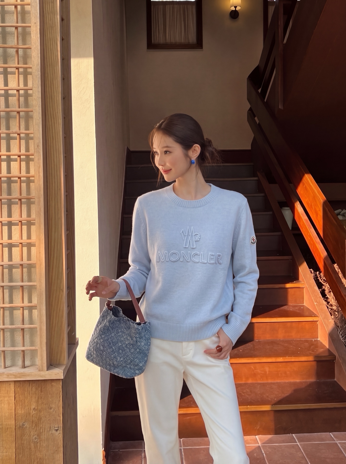 Monc 26fw embroidery knitwear