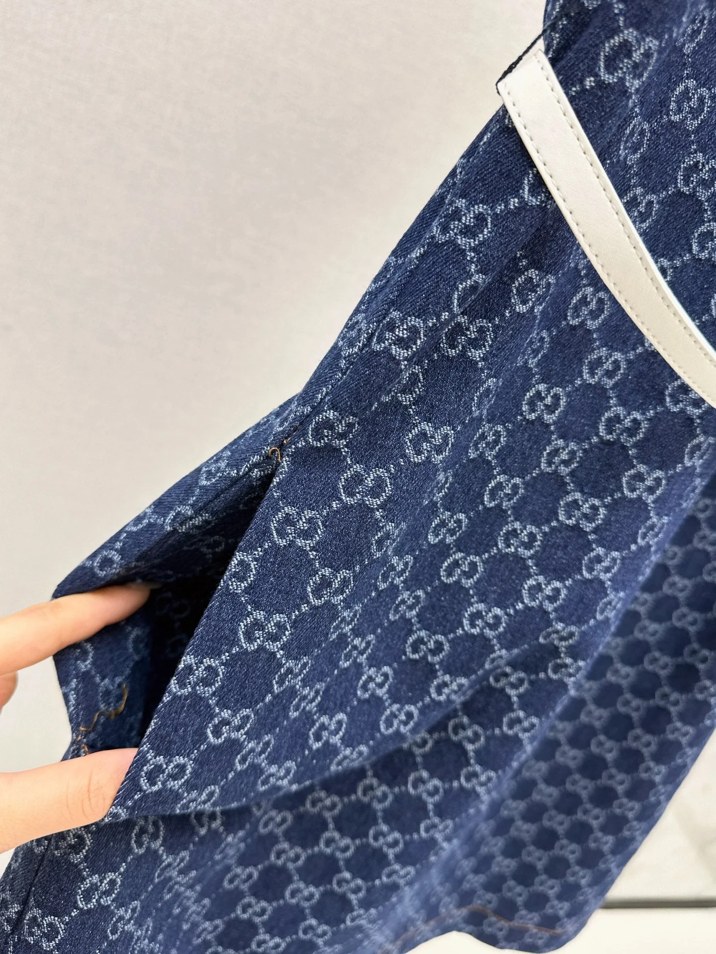 Guc  denim jacquard dress
