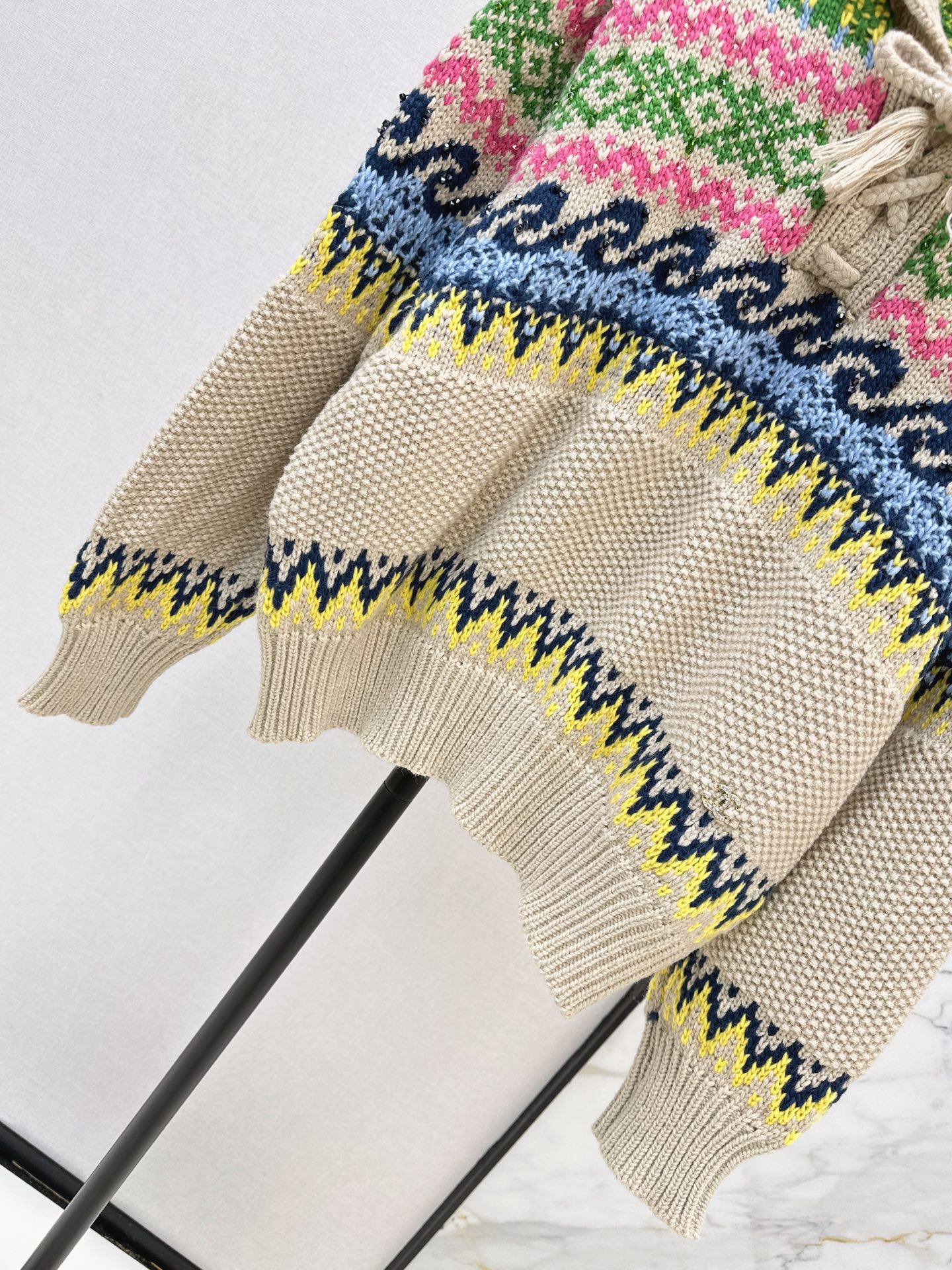 Chan 26fw fair isle jacquard sweater