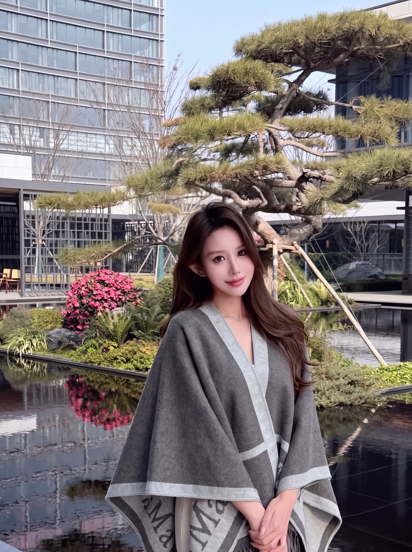 Max 26fw jacquard shawls