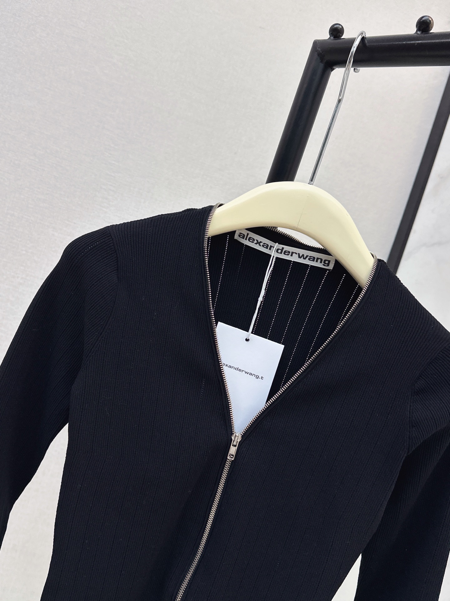 Alex 26fw zipper knit cardigan