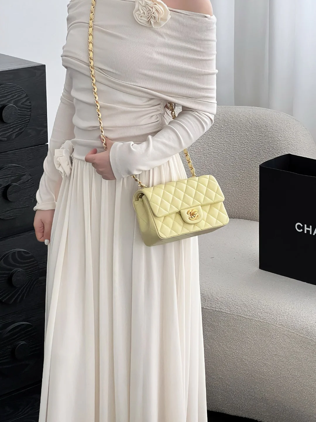 Chan cf20 chain shoulder bag