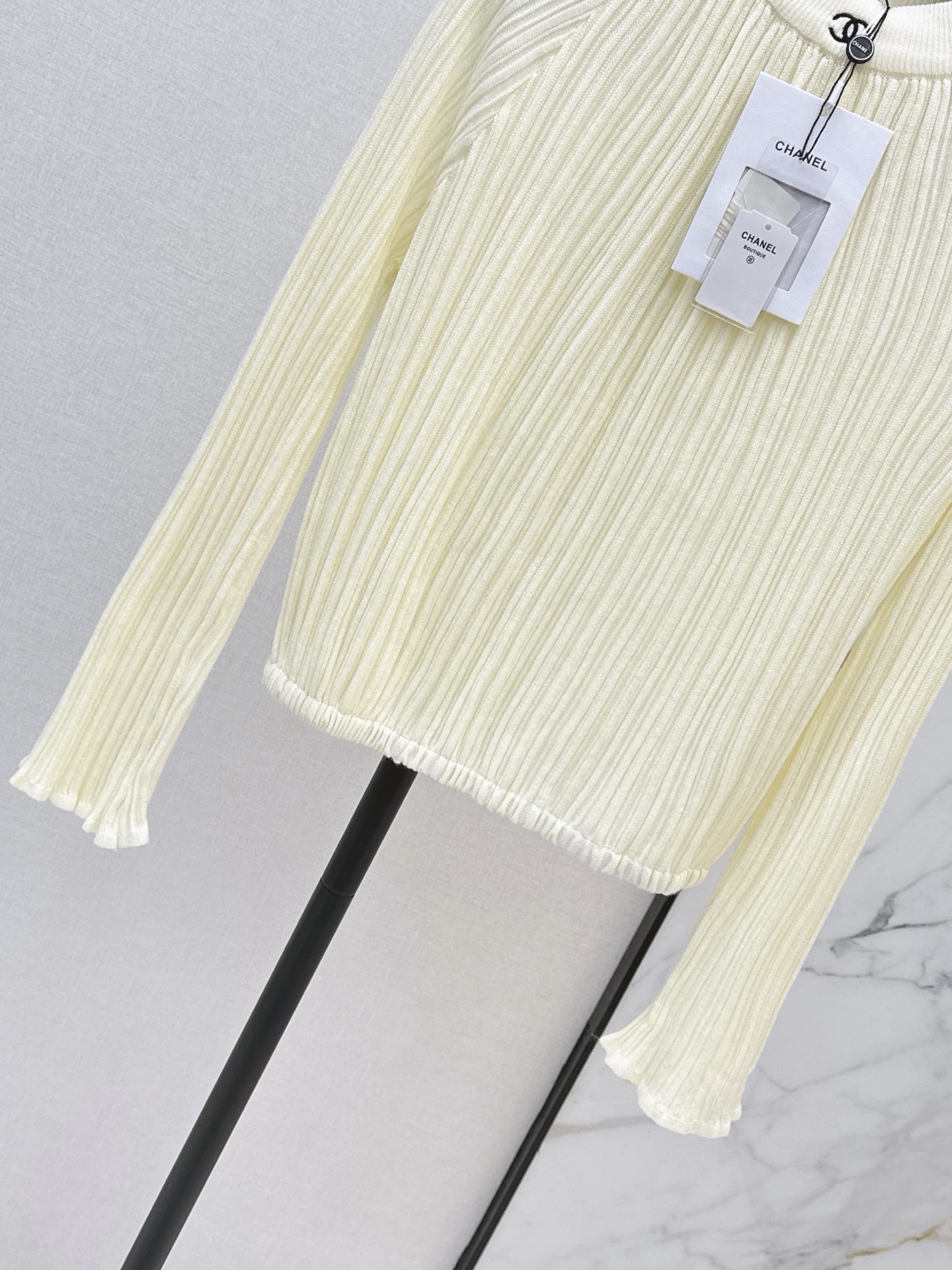 Chan 26fw ribble knit sweater