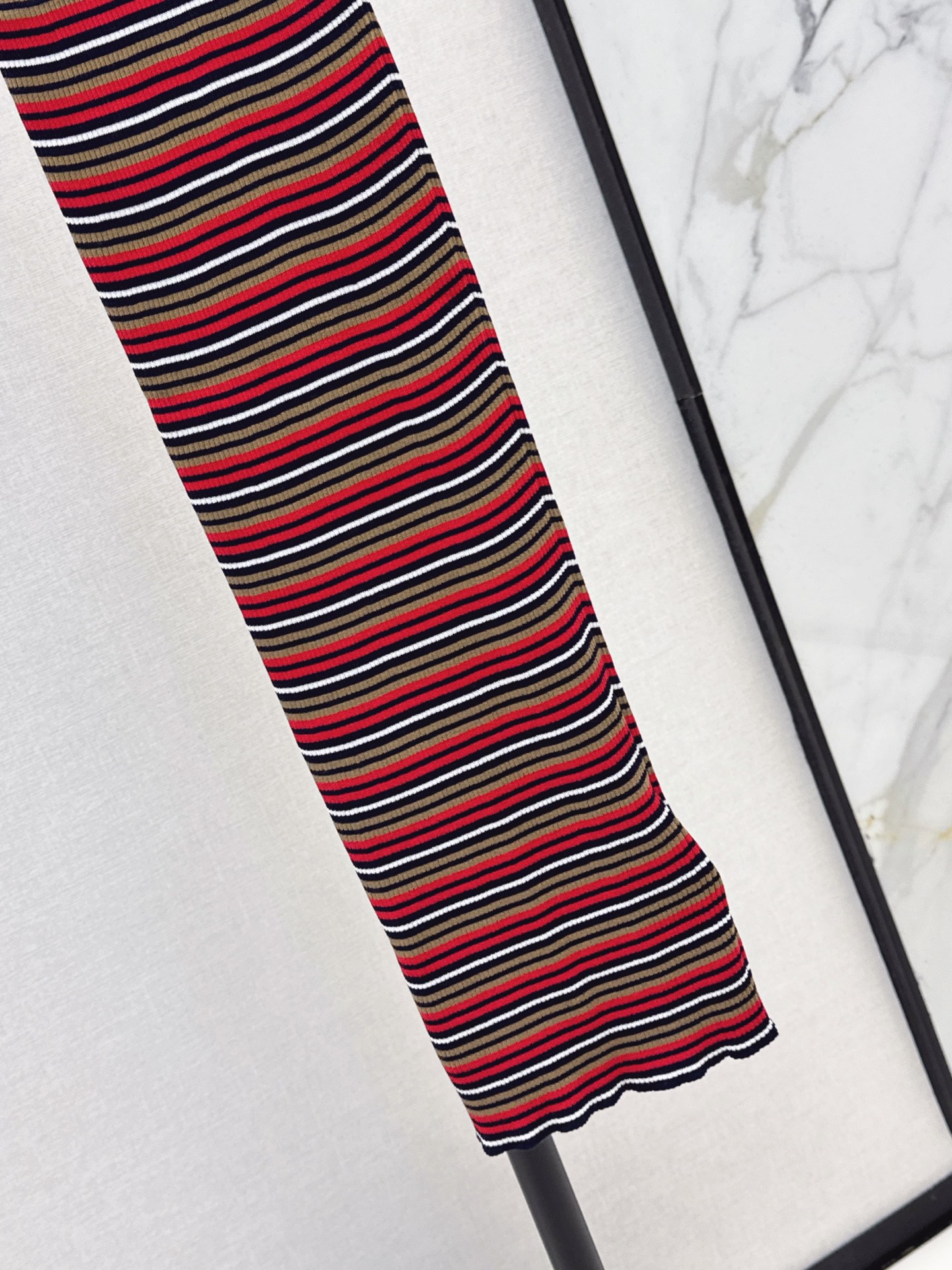 Pra 26fw stripe knit dress