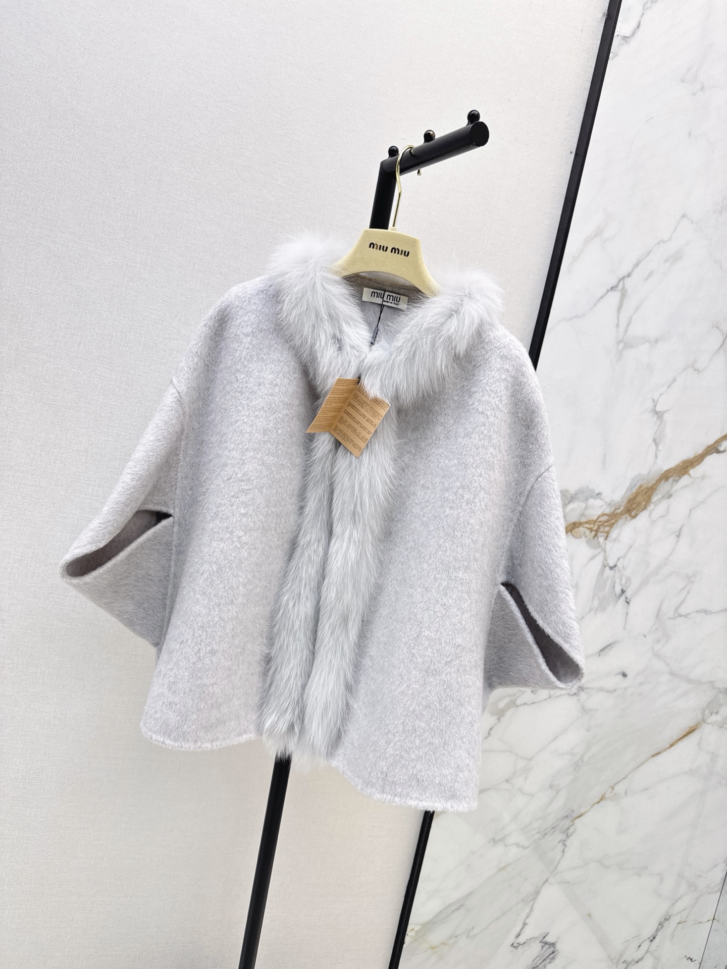 Miu 26fw woolen cape jacket