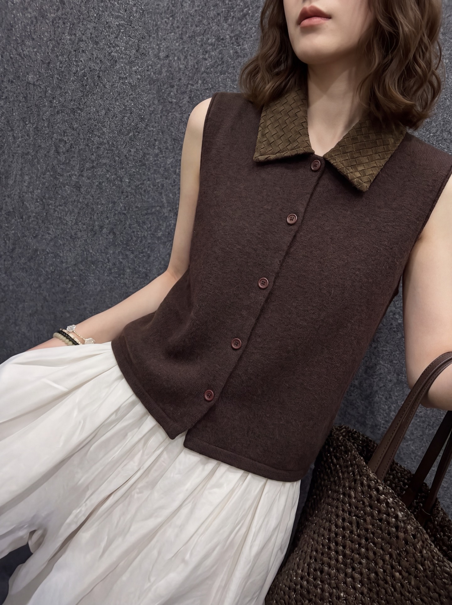 Bott 26fw knit vest