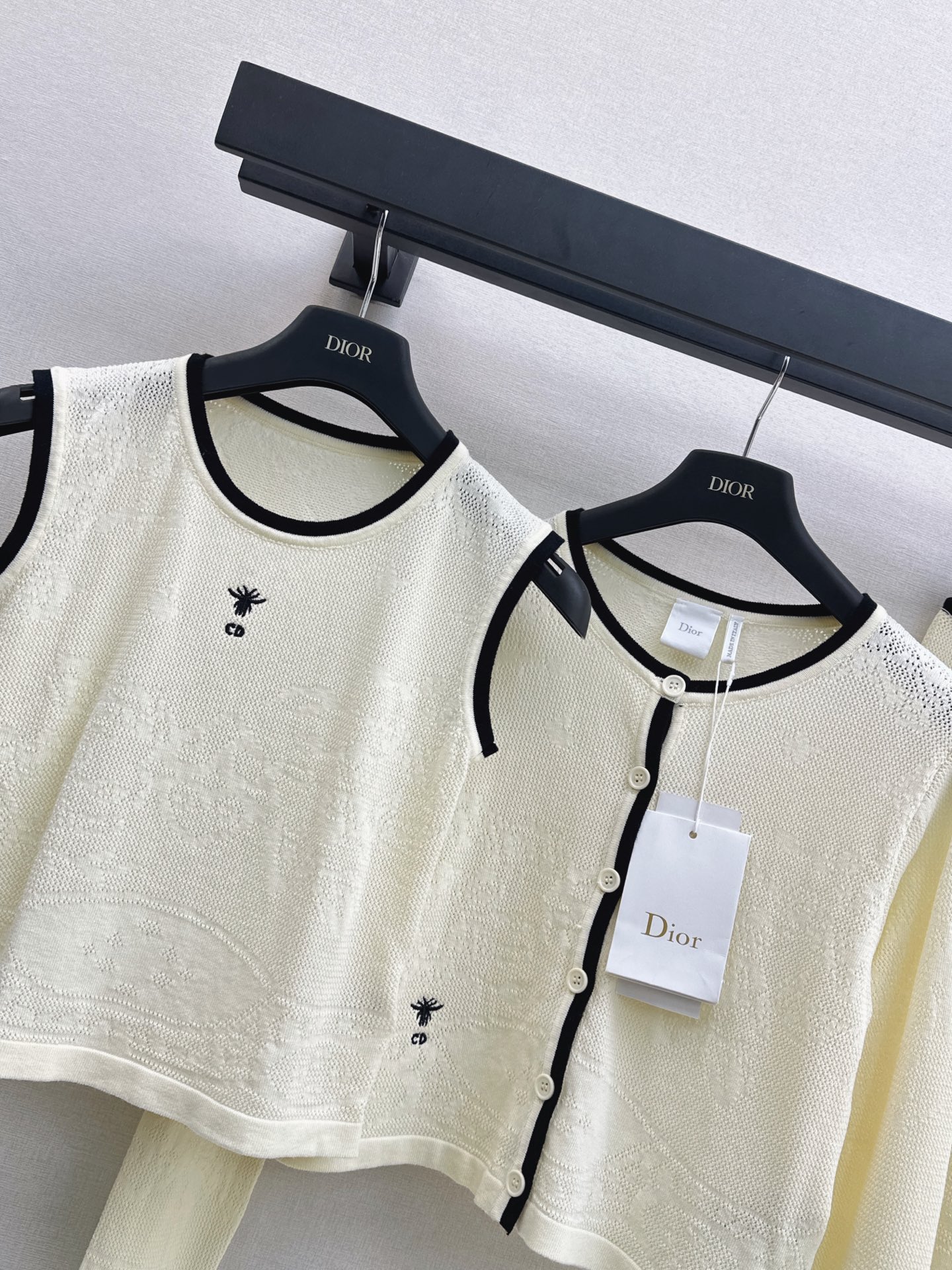CD 26fw knit cardigan vest skirt sets