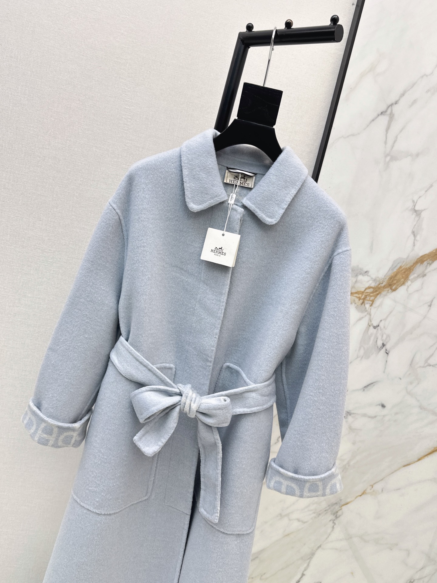 Her 26fw cashmere belted overcoats