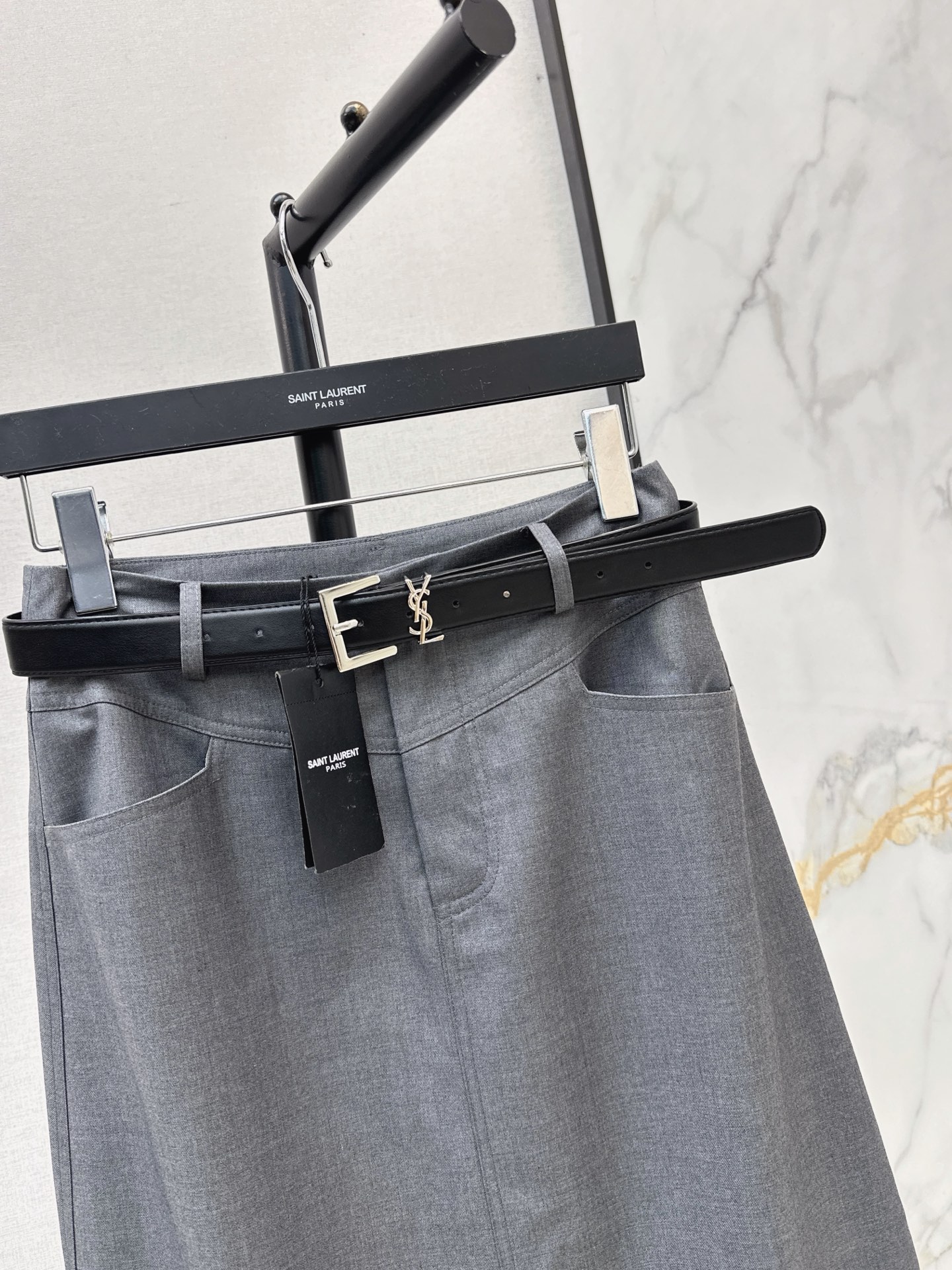 Sain 26fw belted skirt