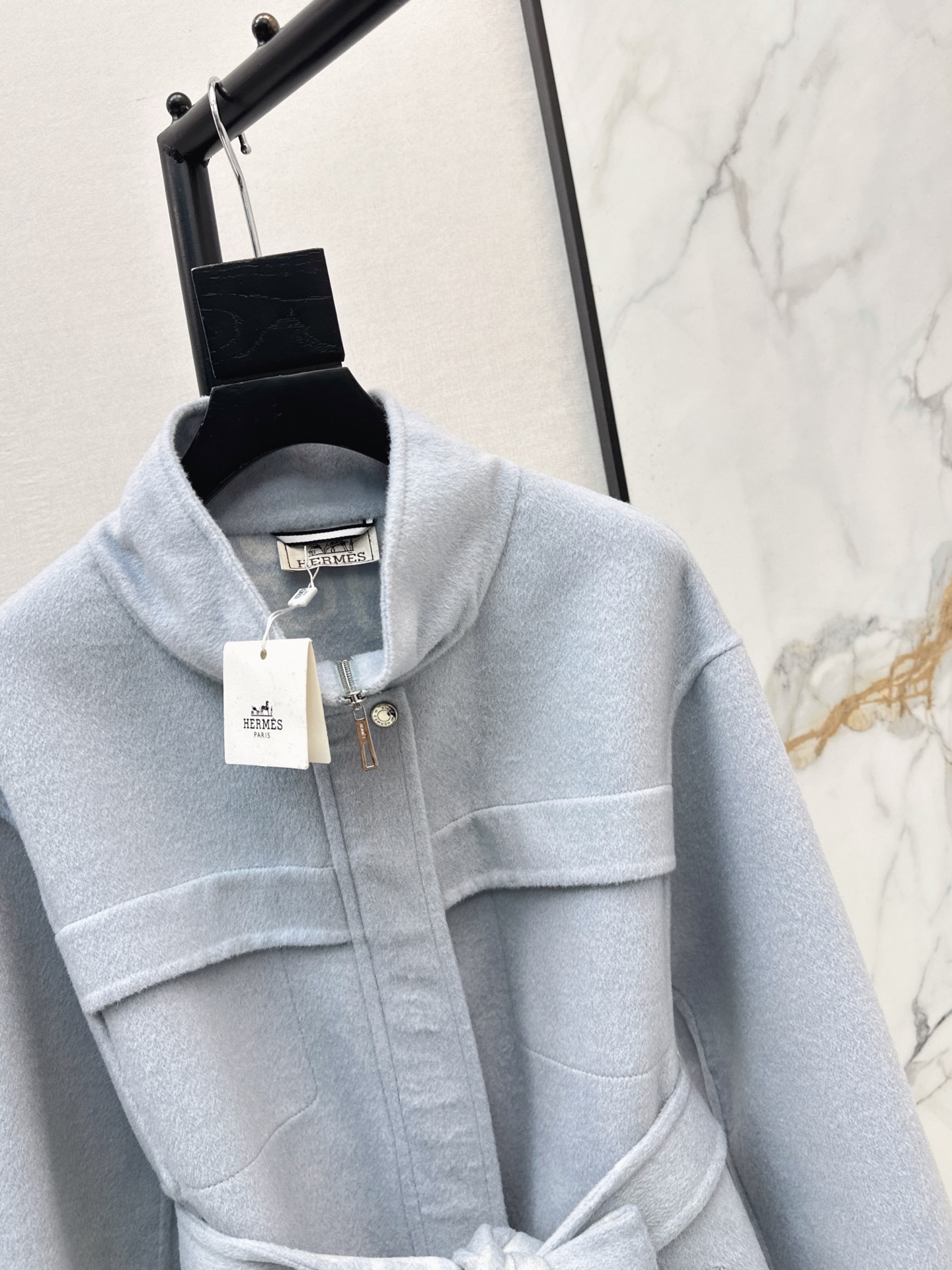 Her 26fw cashmere belted jacket