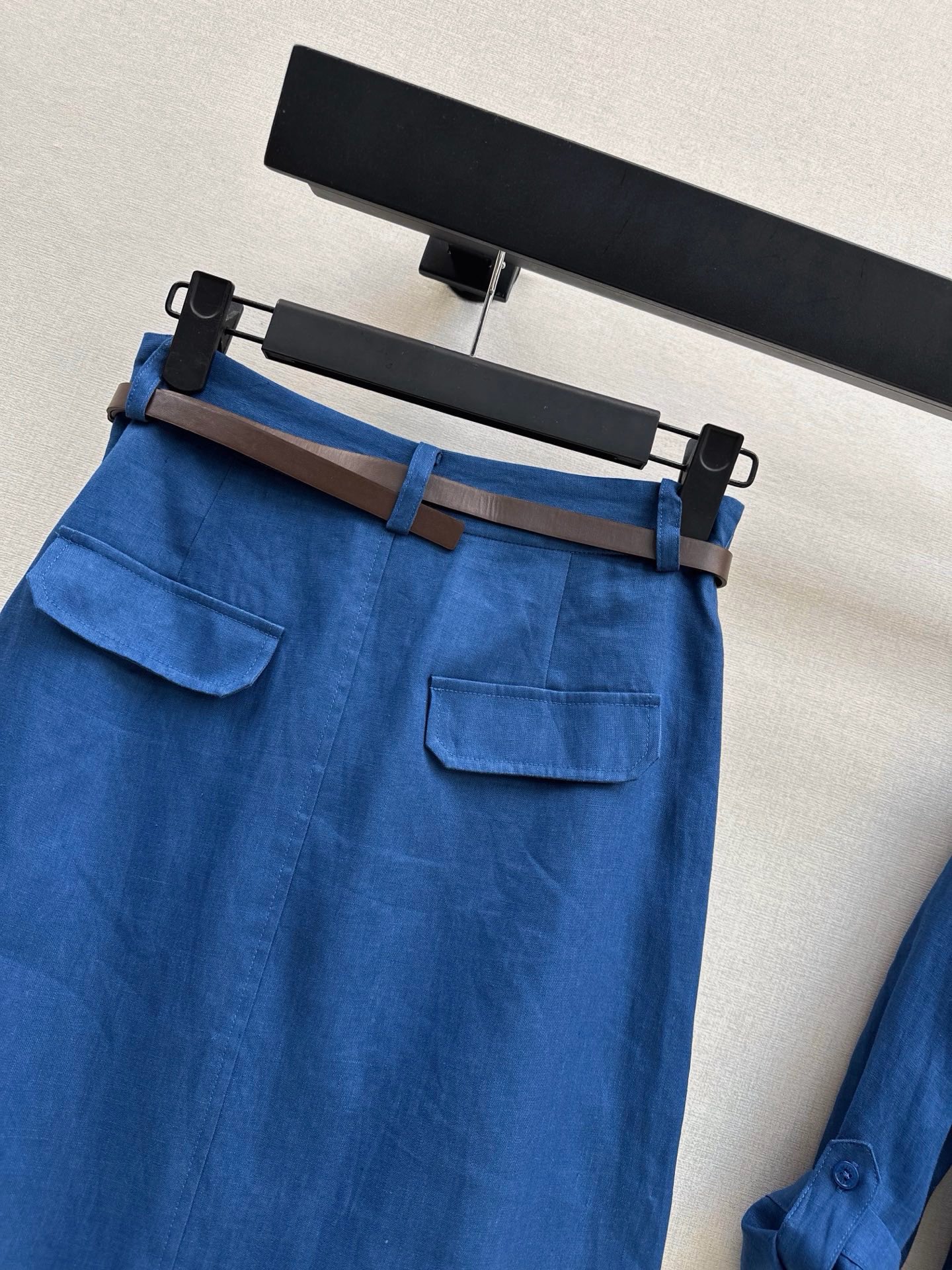 Pra 26ss belted skirt