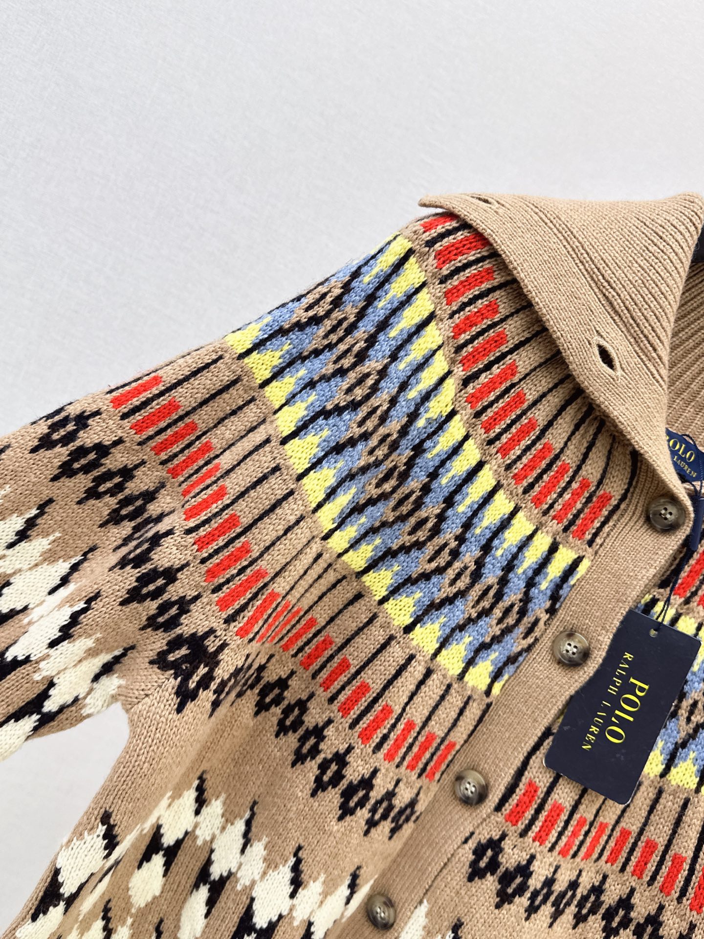 Ralp 26fw fair isle knit cardigan