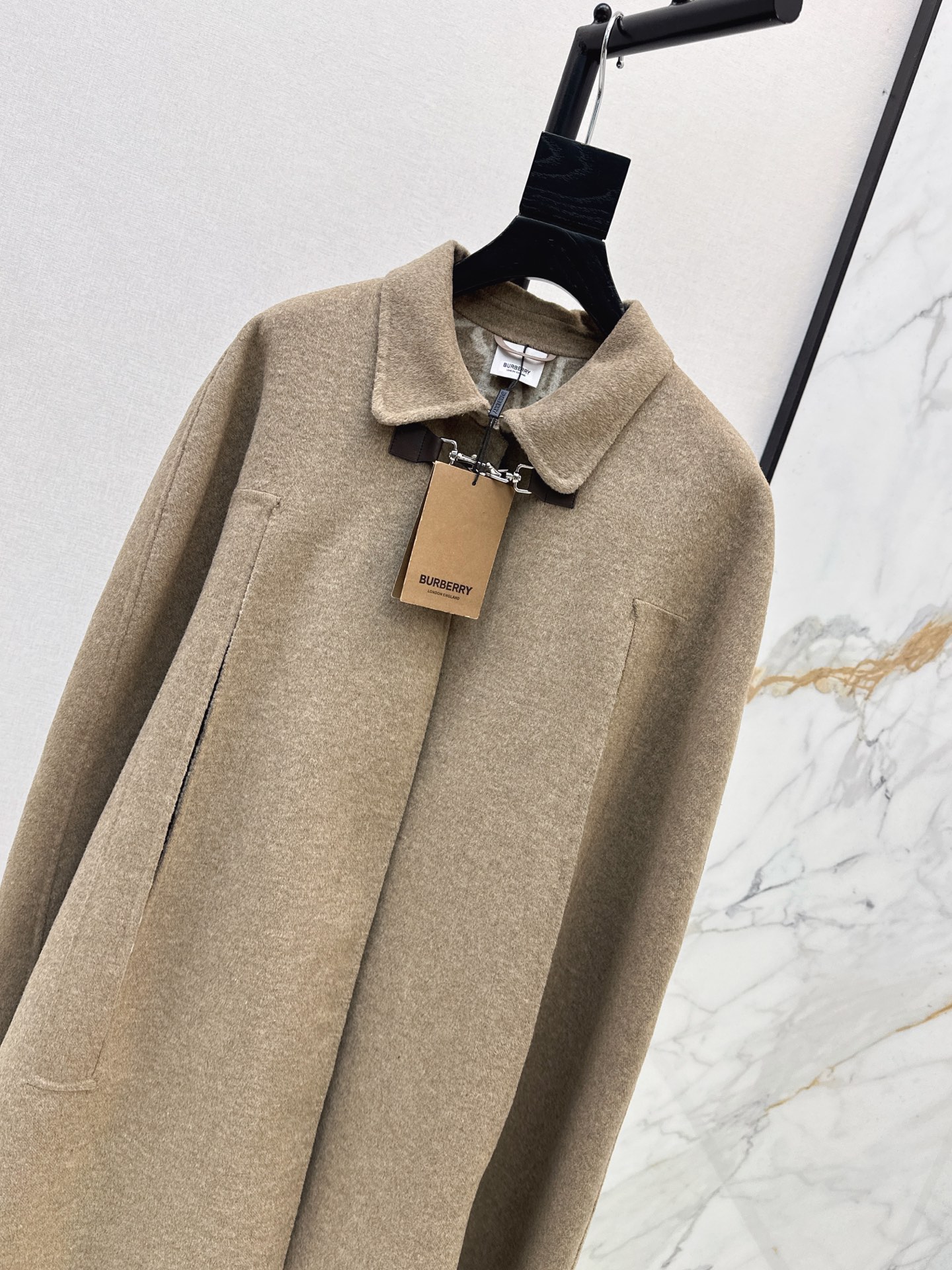 Bur 26fw woolen cape overcoats