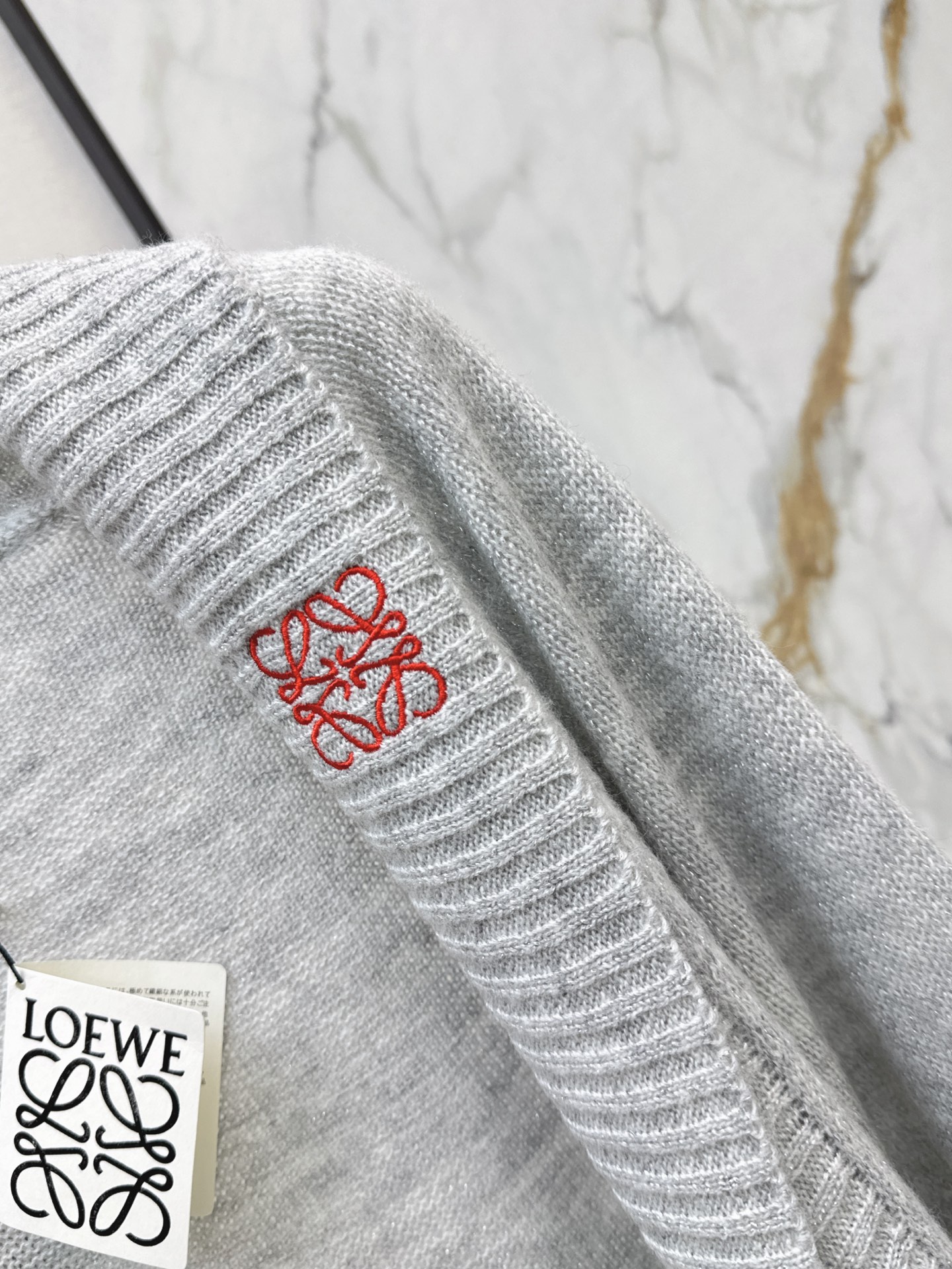 Loe 26fw cropped knit cardigan