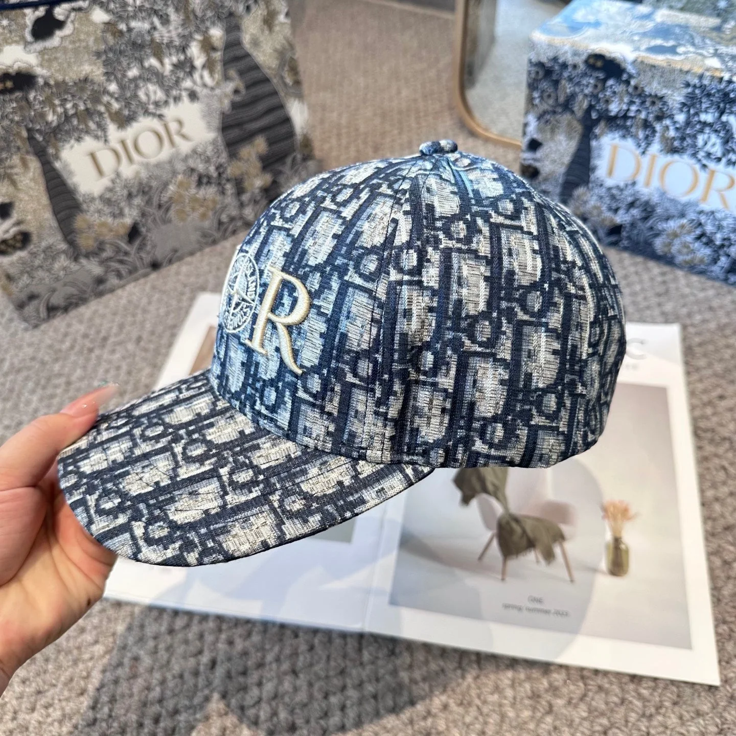 CD classic distressed baseball cap