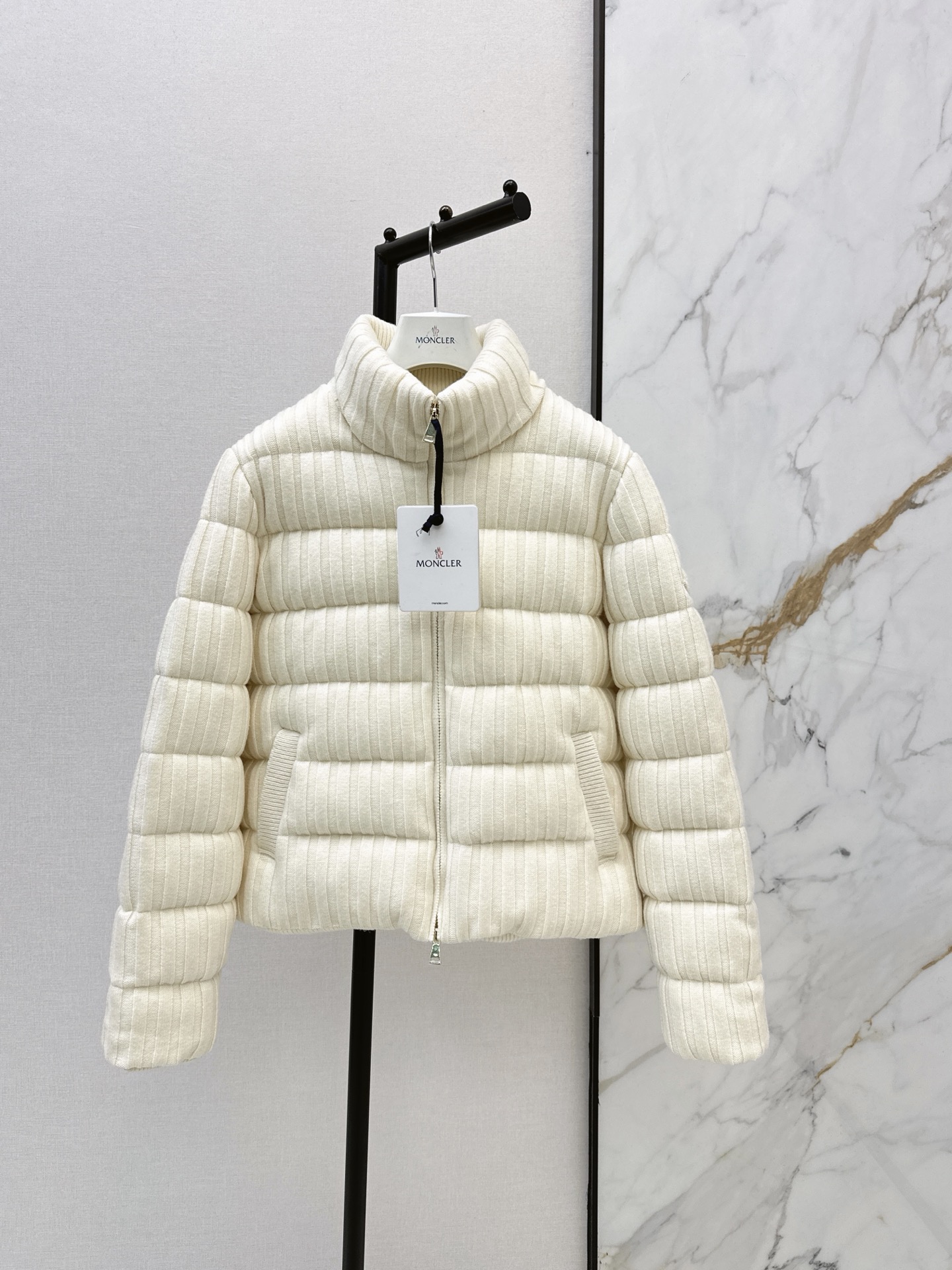 Monc 26fw knit down jacket
