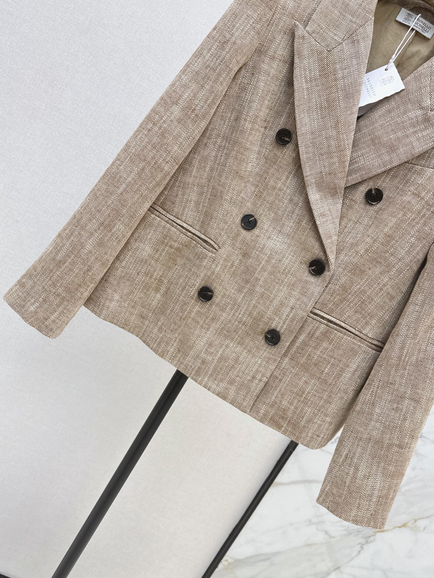 Brun 26fw linen blazer