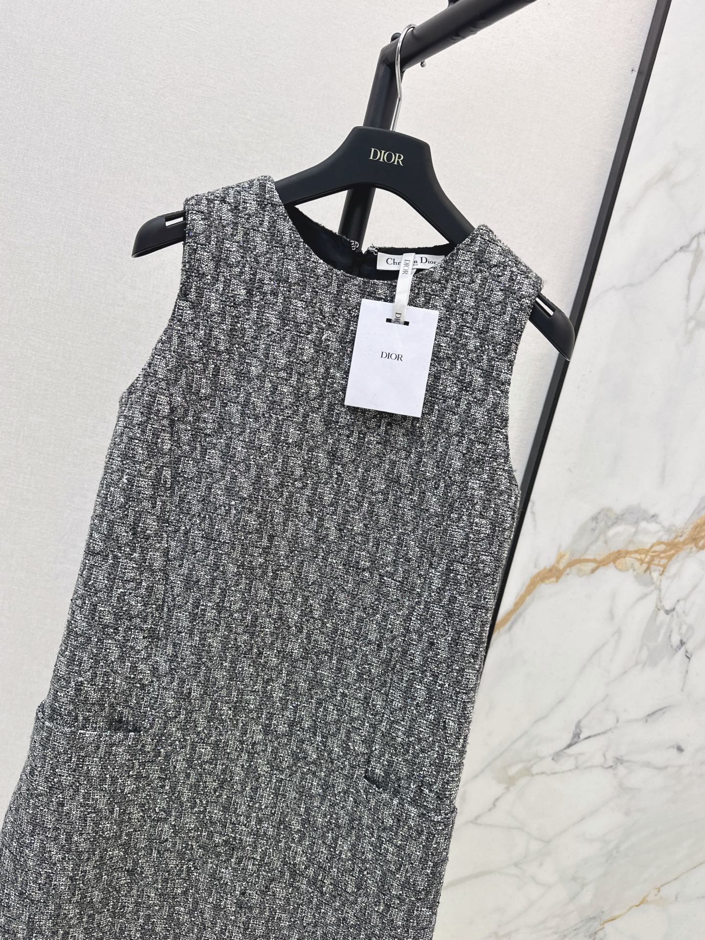 CD 26fw sleeveless jacquard dress