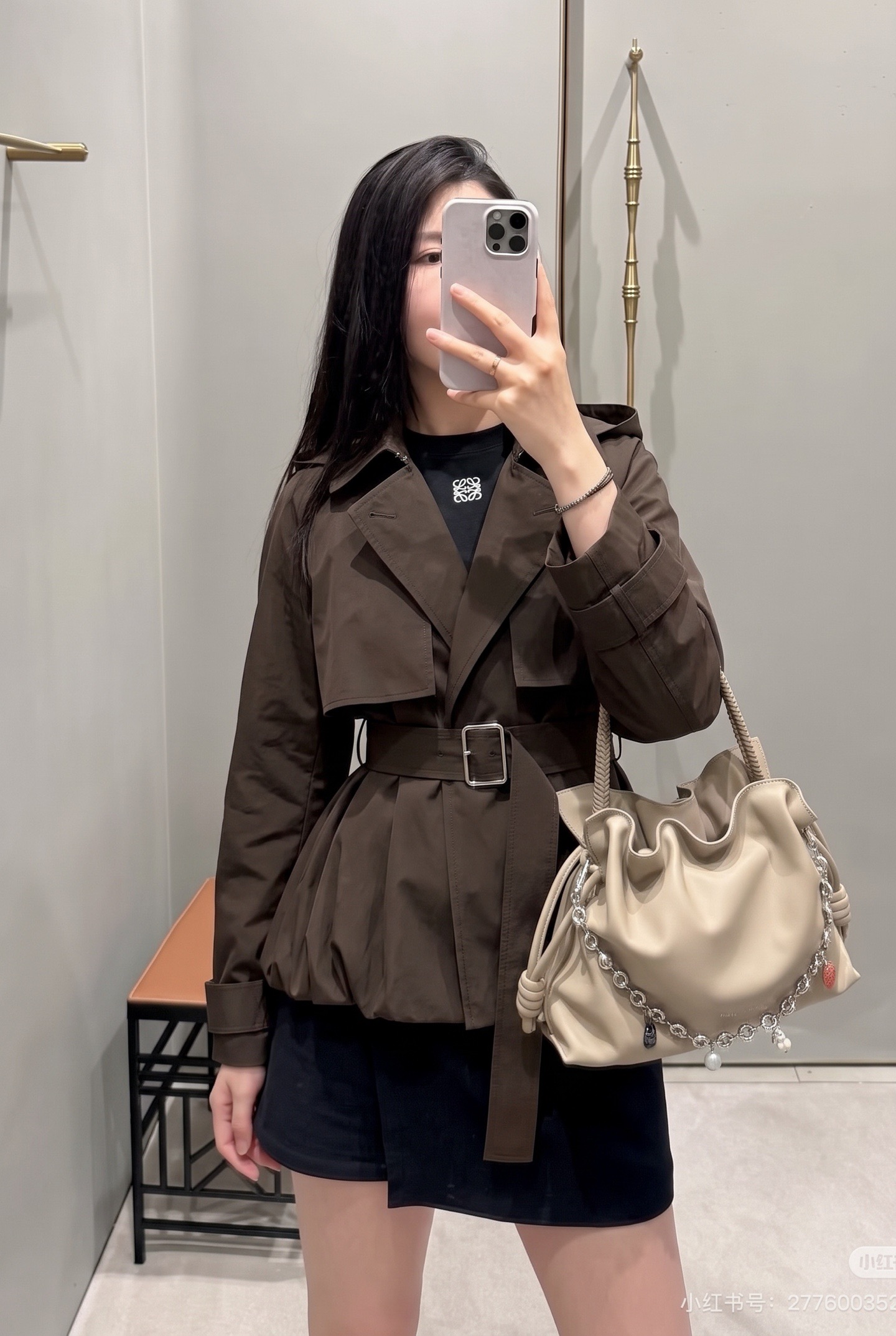 Loe 26fw hooded trench coats