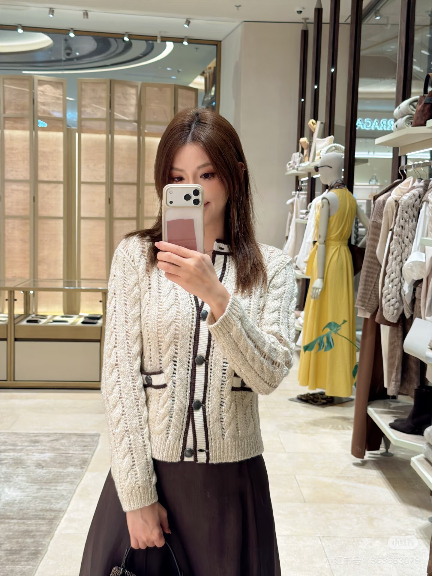 Brun 26fw knit cardigan