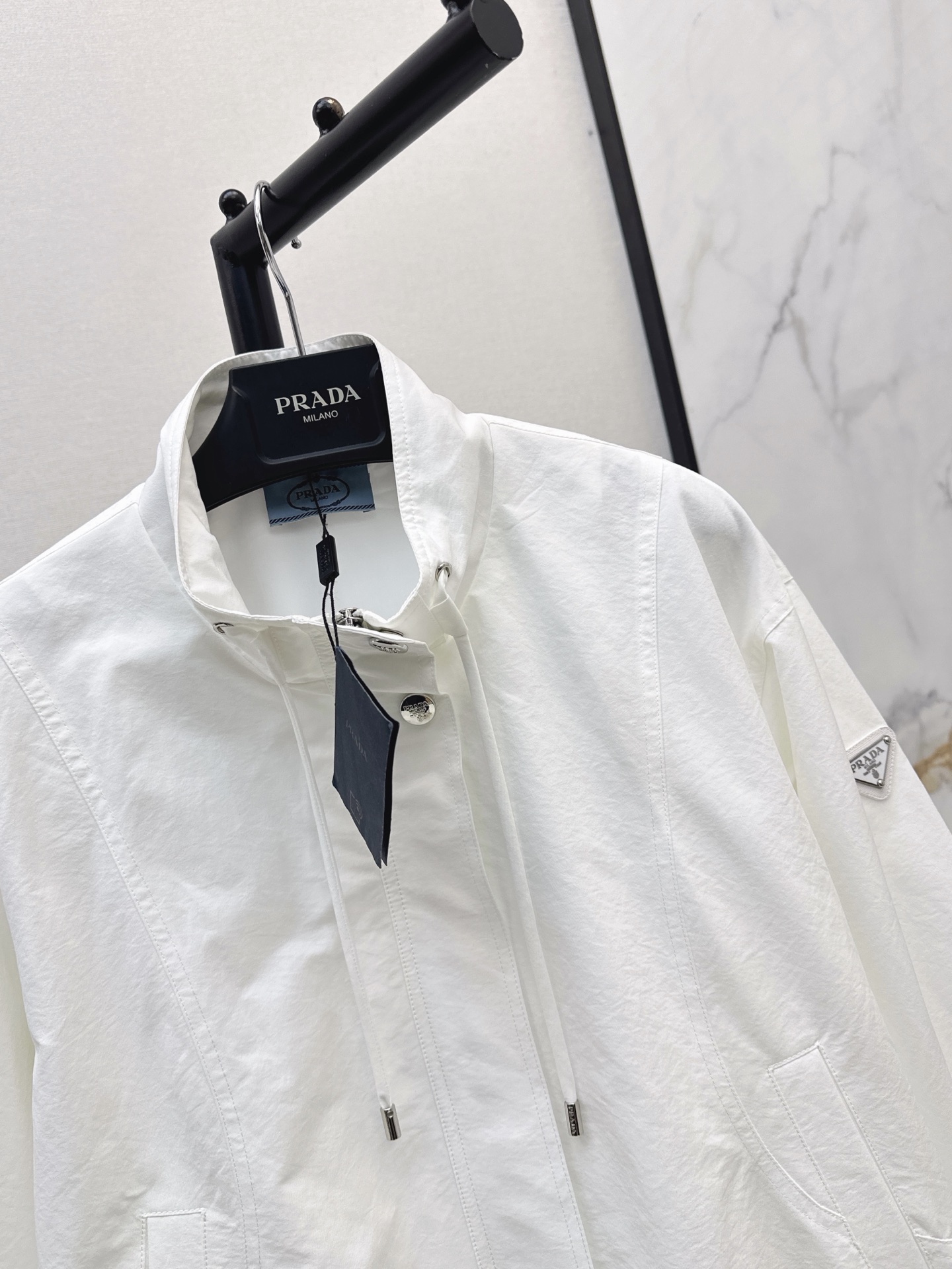 Pra 26fw stand collar jacket