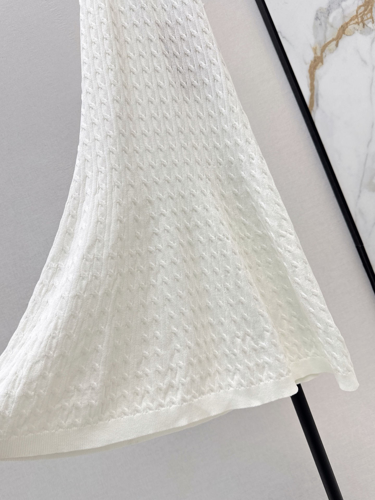 Miu 26fw slim-fit knit slip dress