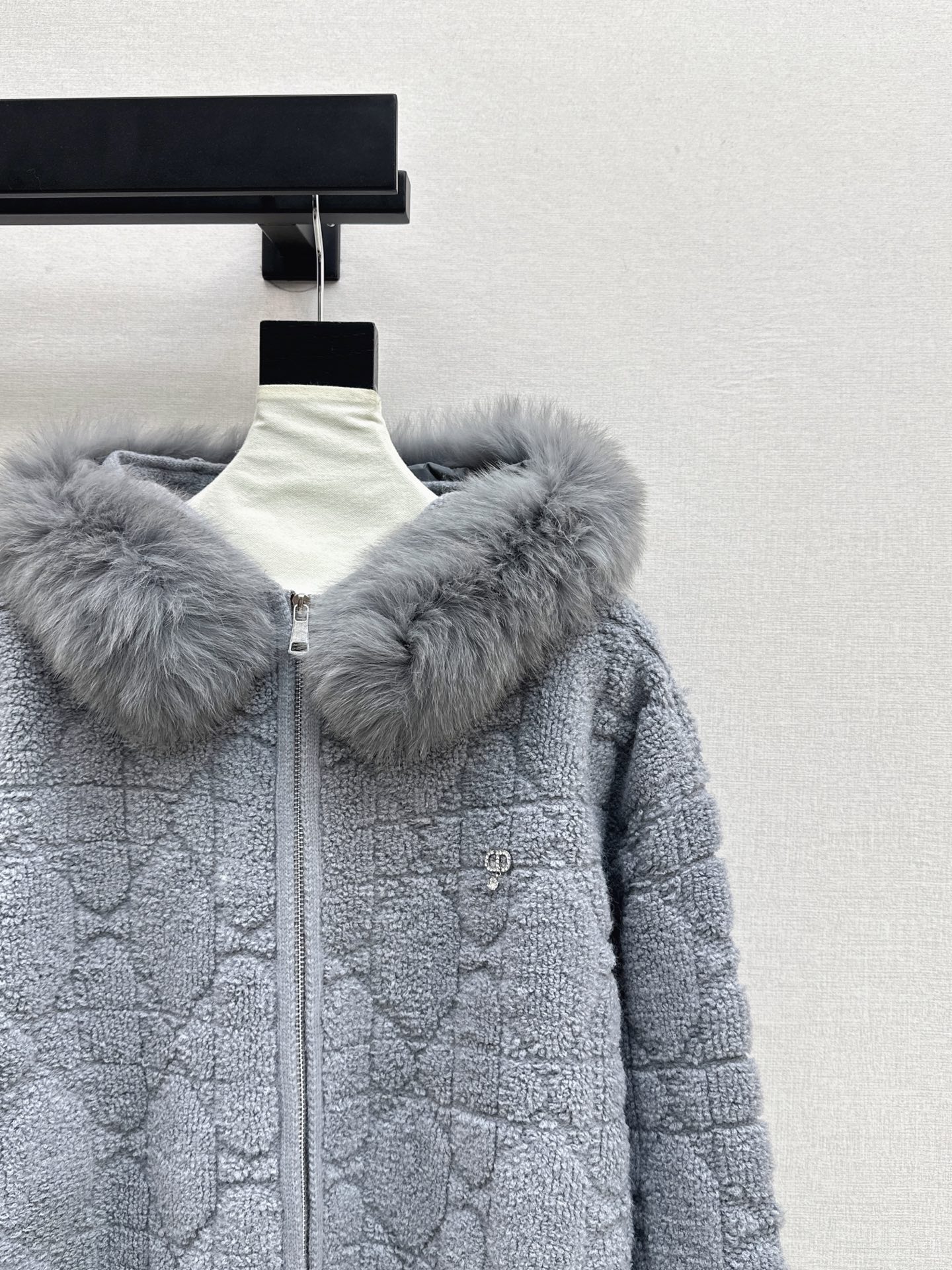 CD 26fw fur-trim hooded jacket