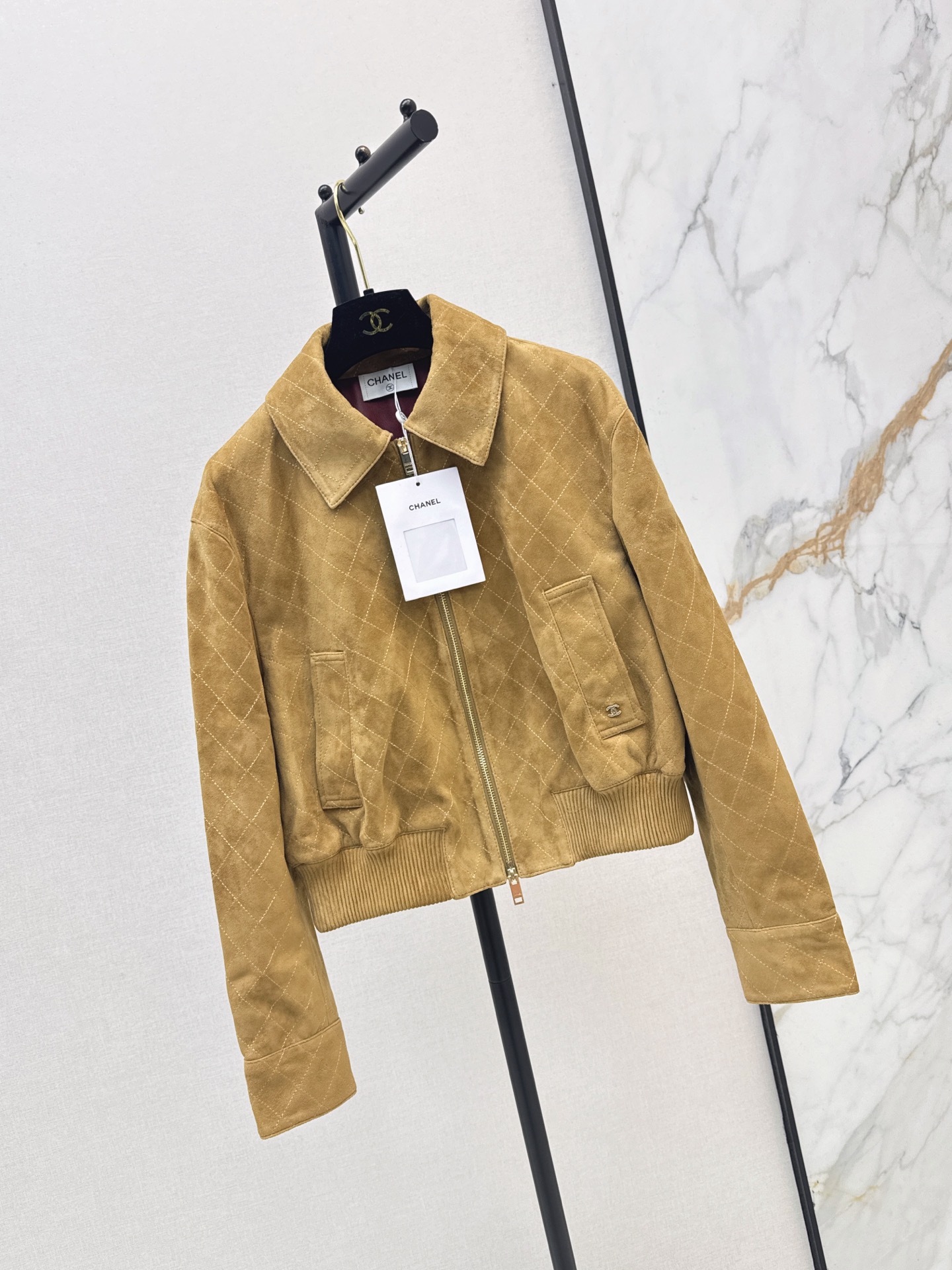 Chan 26fw suede fleece jacket