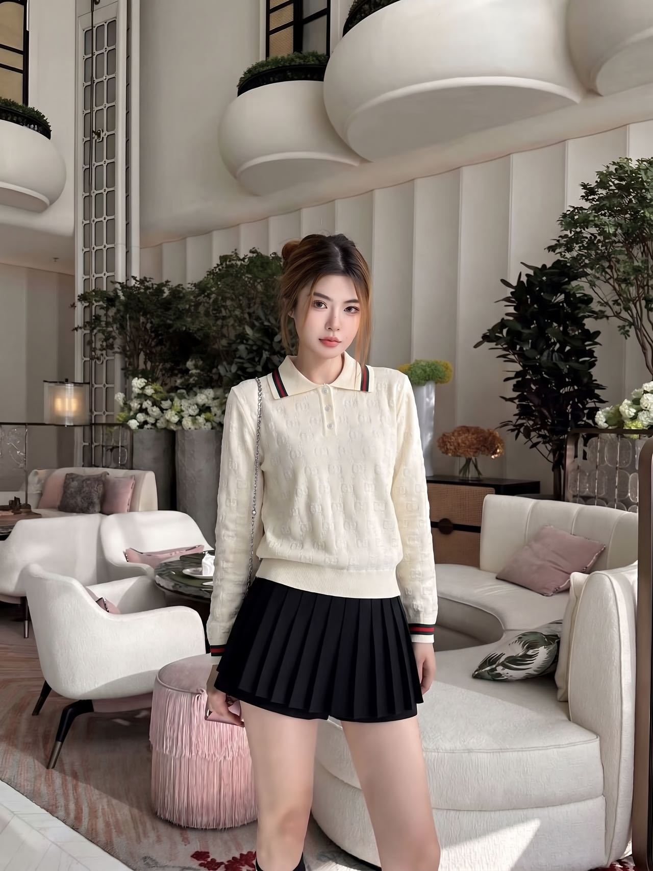Guc 26fw jacquard sweater