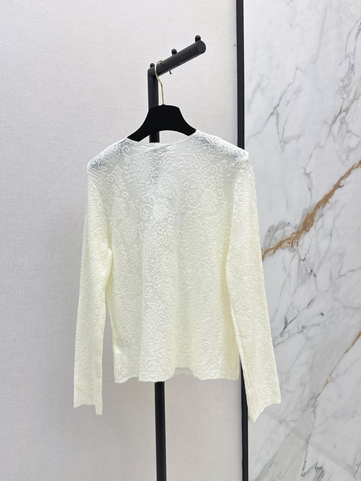 Chan 26fw lace jacquard basic tee