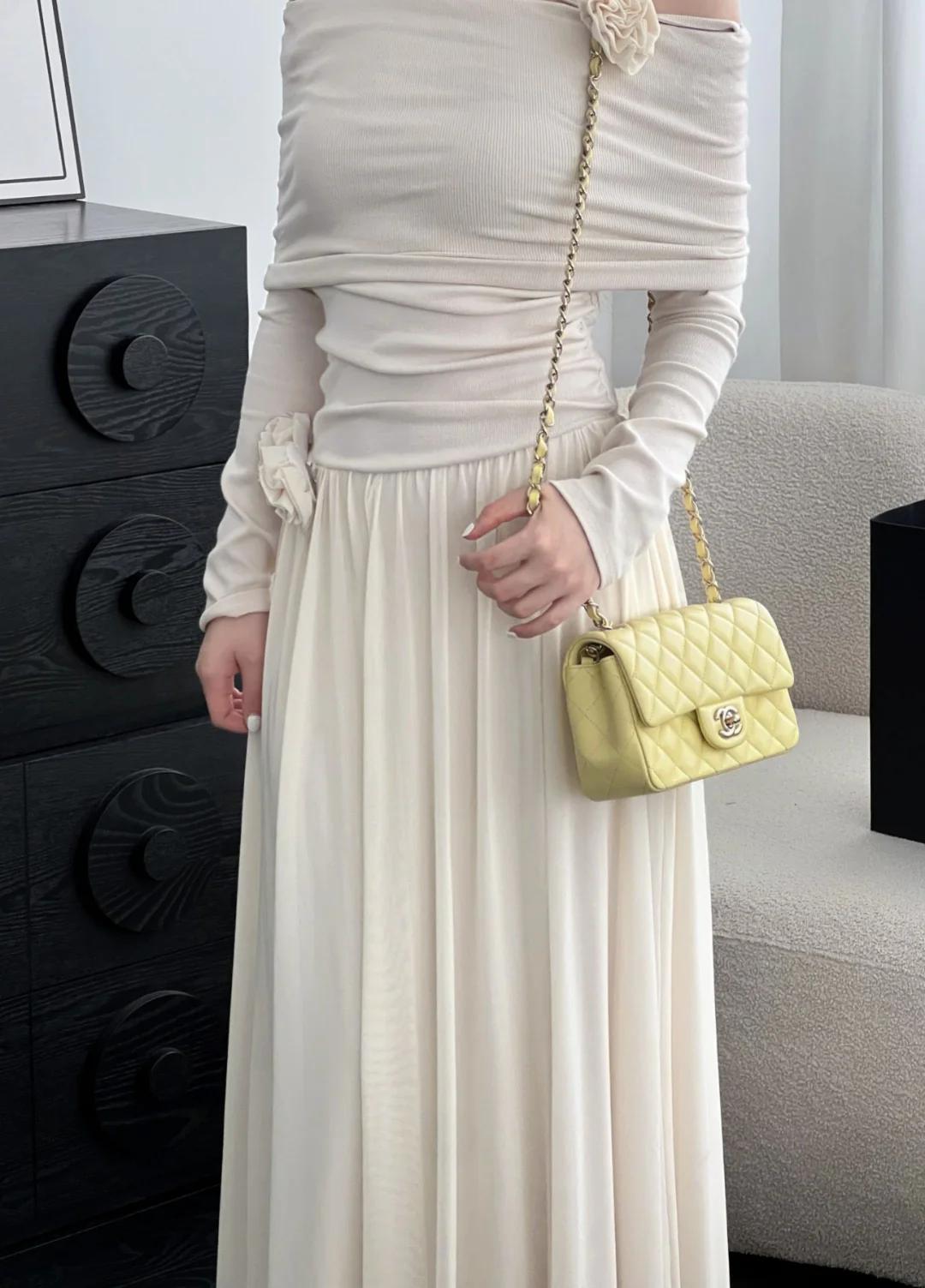 Chan cf20 chain shoulder bag