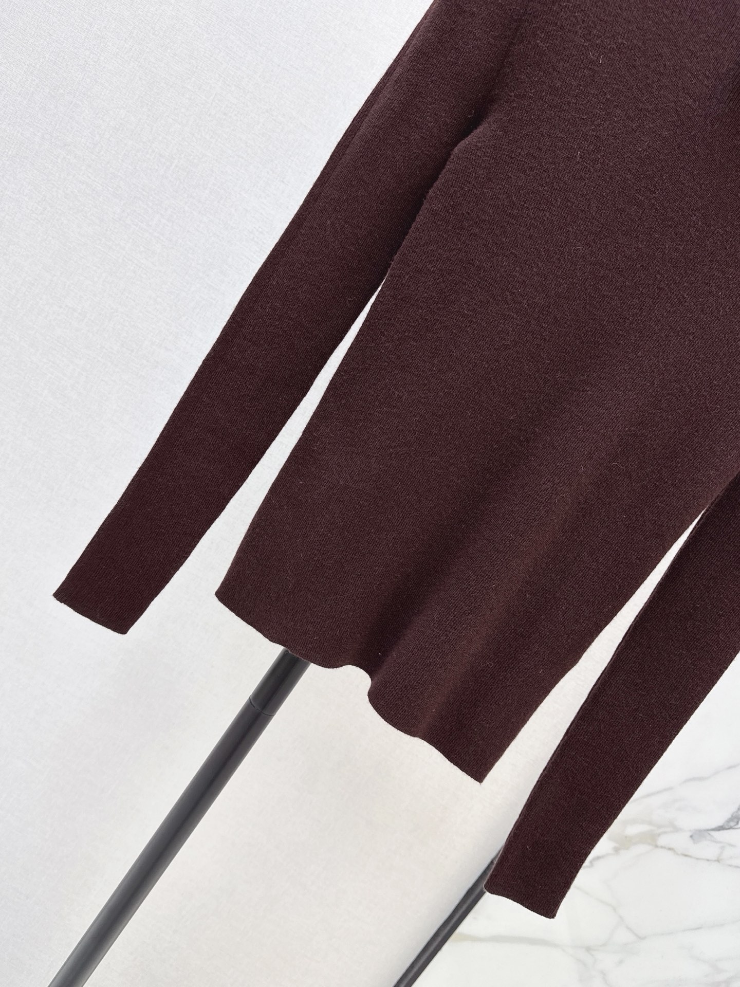 Pra 26fw knit high neck basic tee