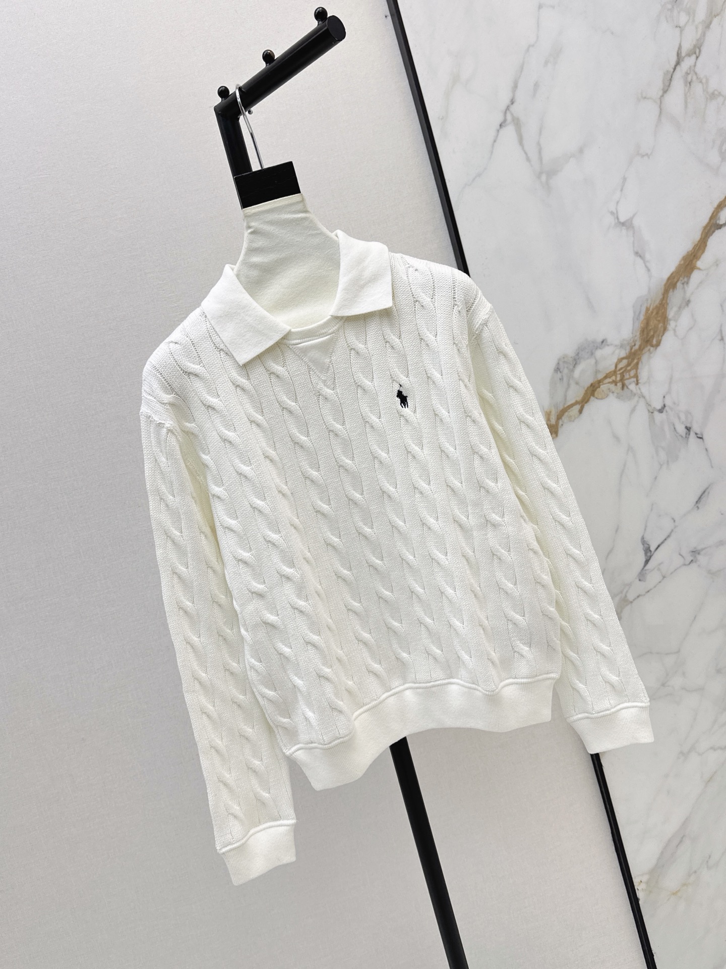 Ralp 26fw cable knit top