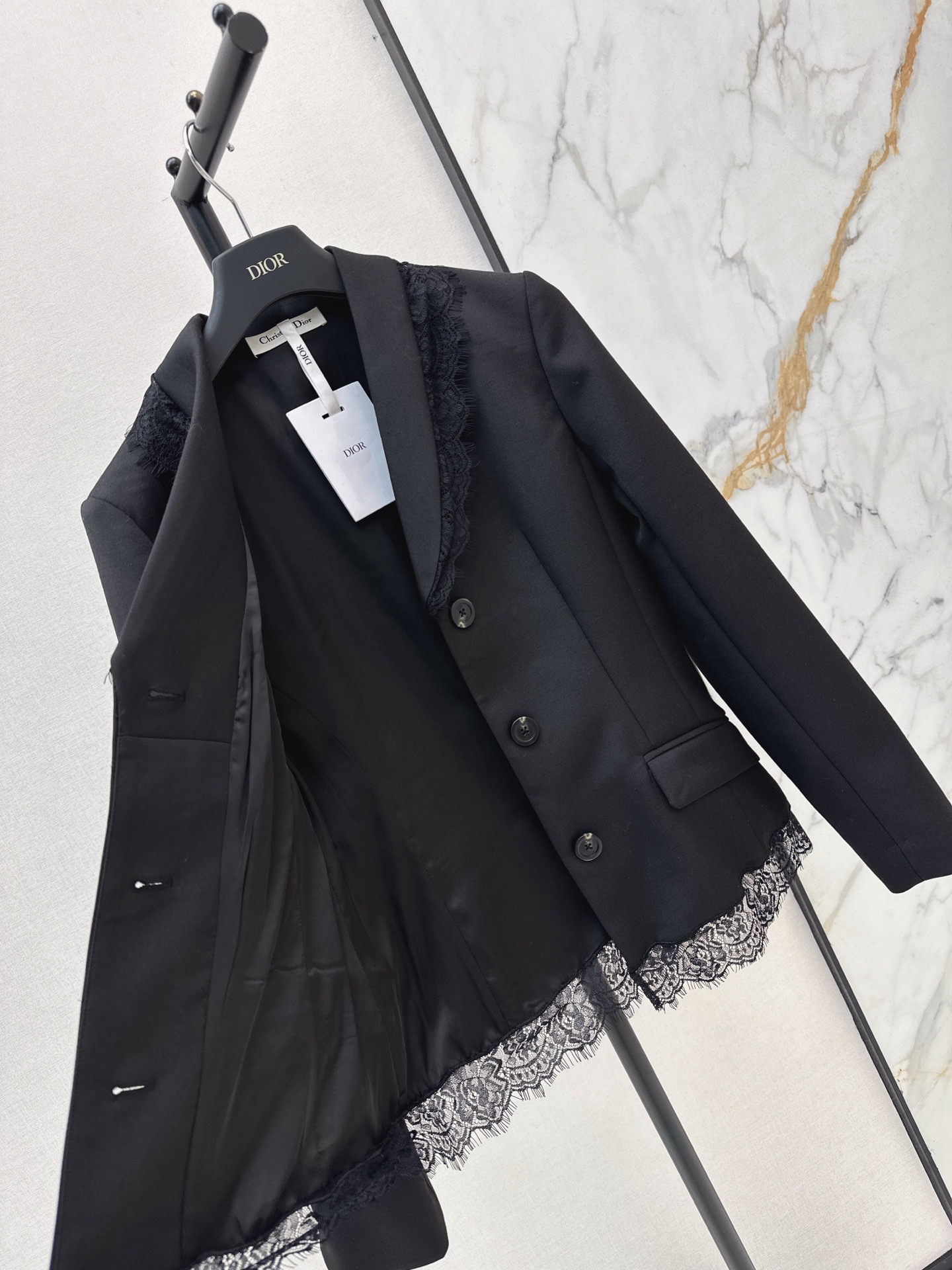 CD 26fw contract lace blazer