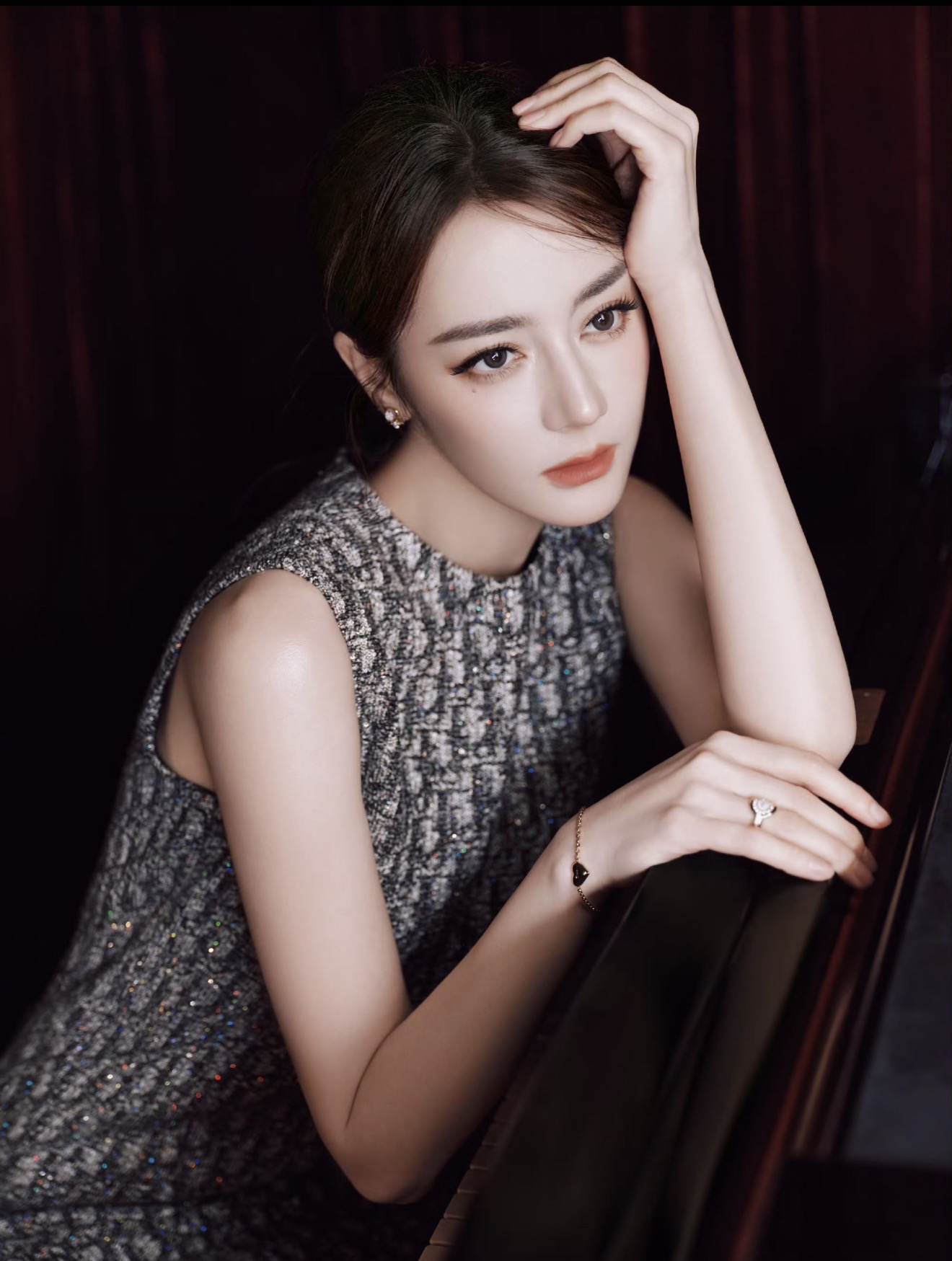 CD 26fw sleeveless jacquard dress