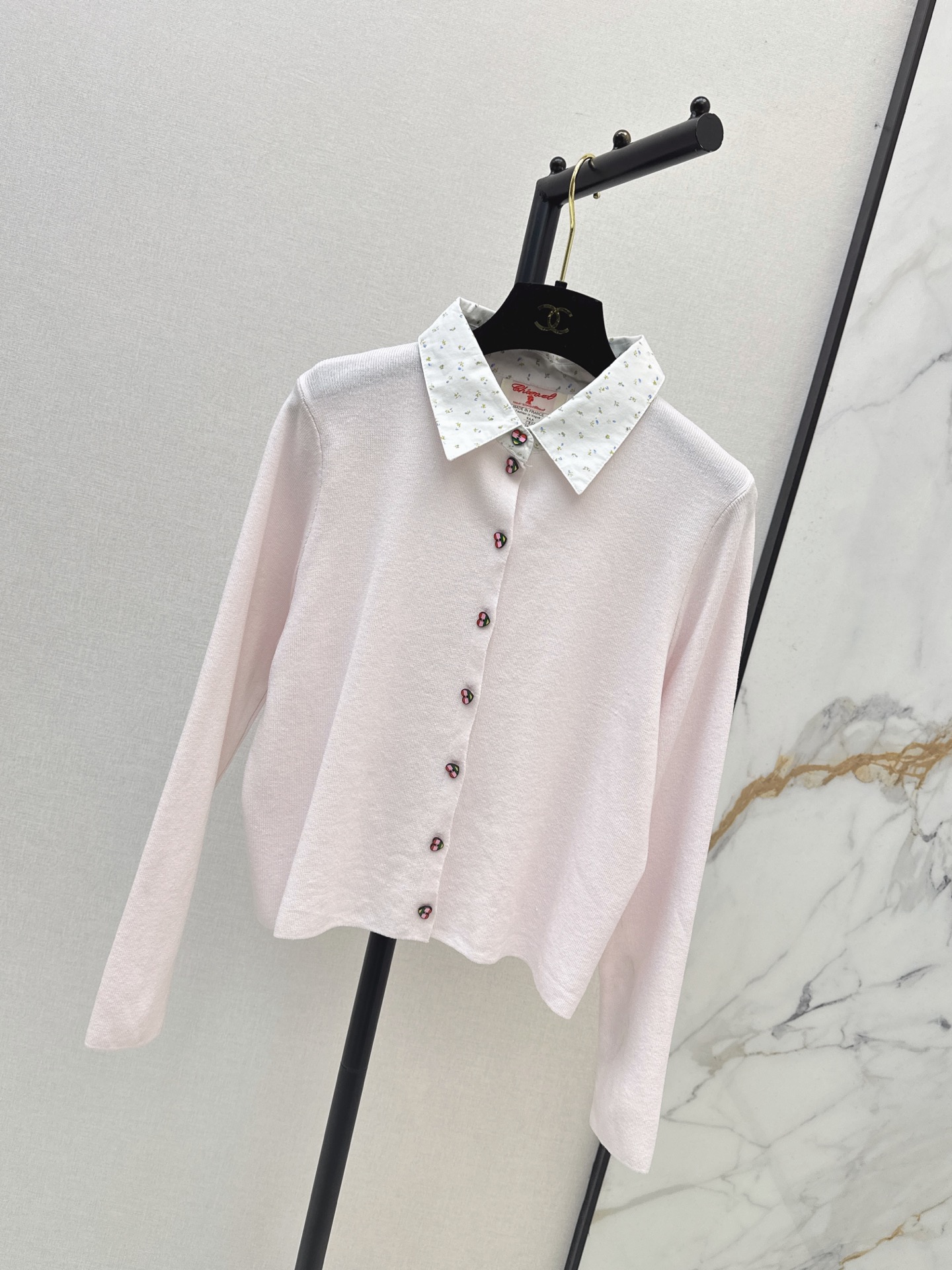 Chan 26fw 2in1 knit cardigan