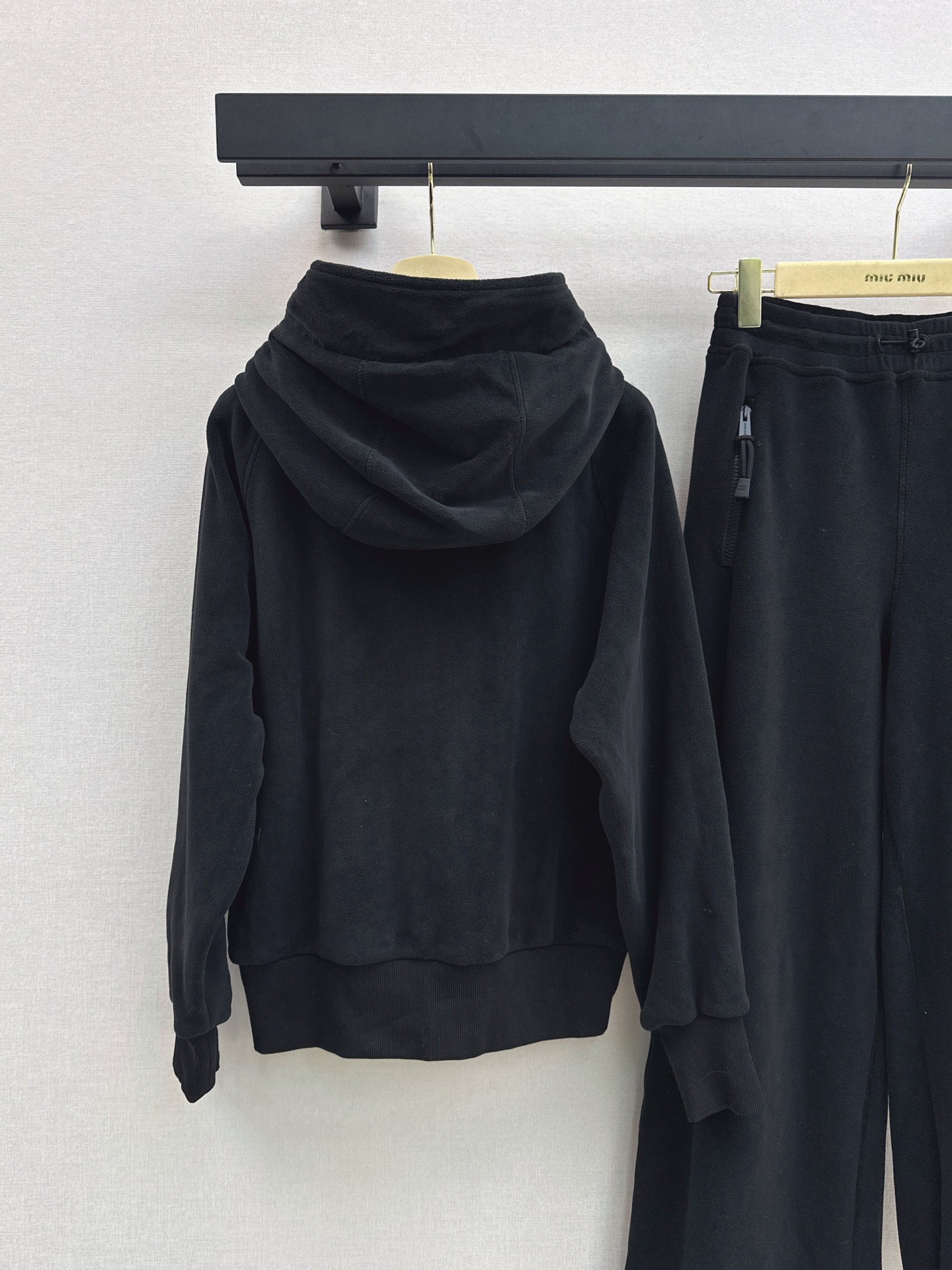 Miu 26fw casual hooded jacket pants sets