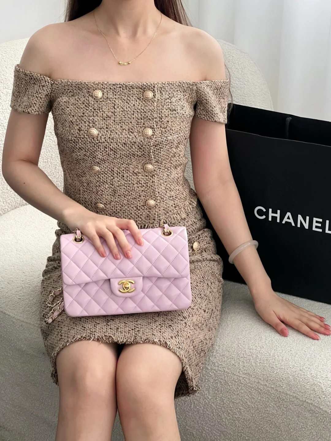 Chan cf23 chain shoulder bag