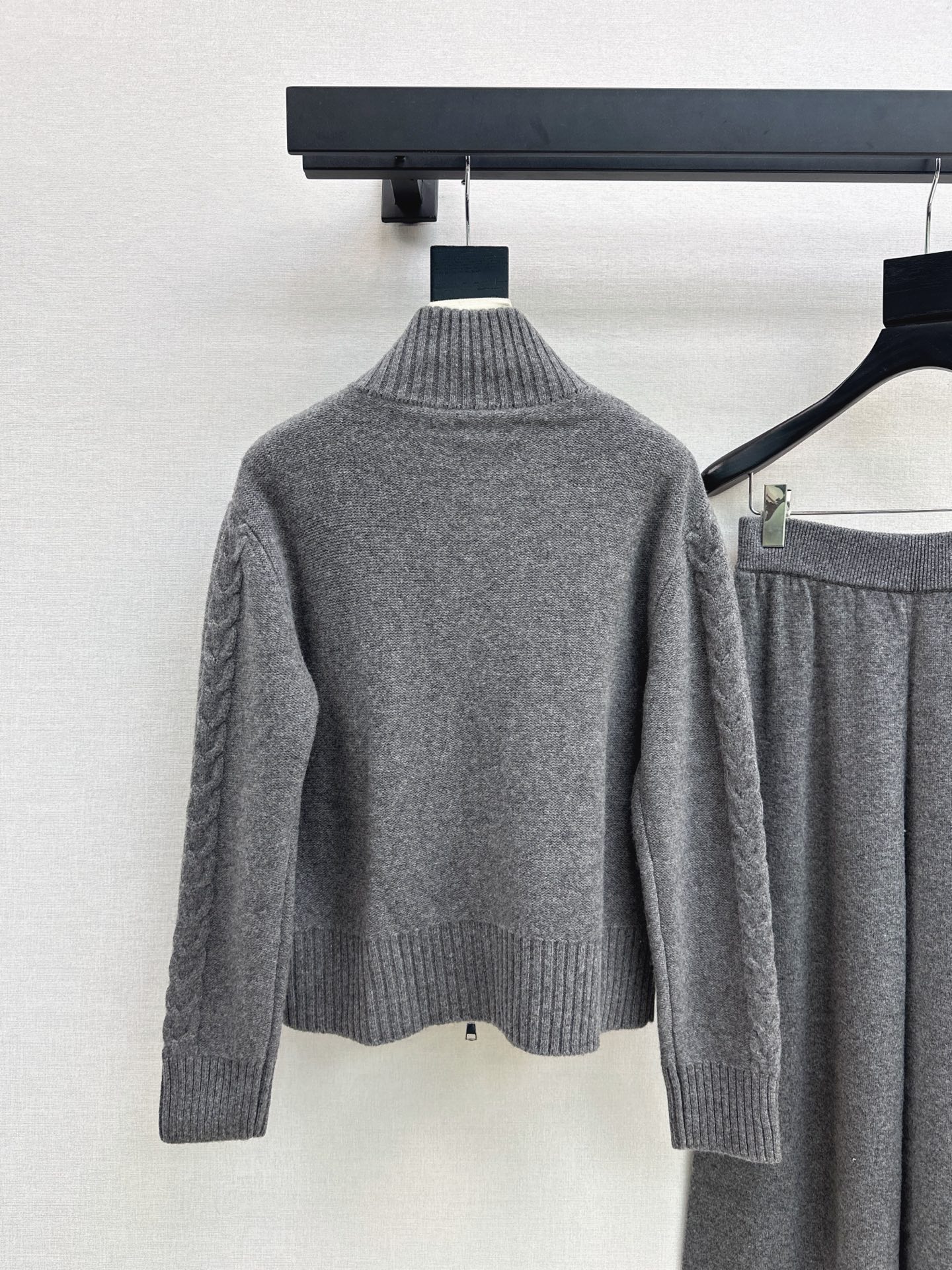 Max 26fw jacquard knit cardigan pants sets