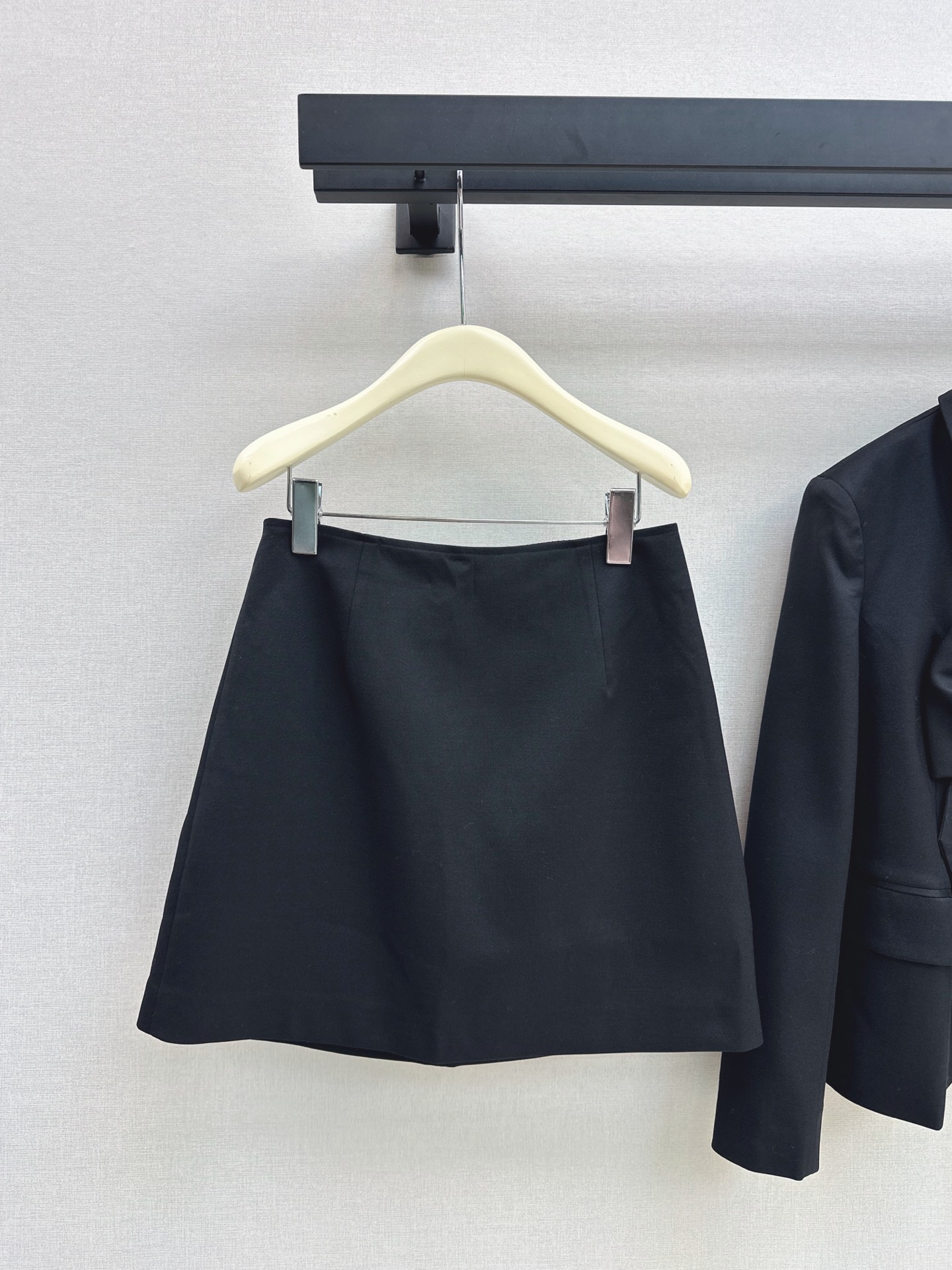 Chan 26fw bow blazer A-line skirt sets