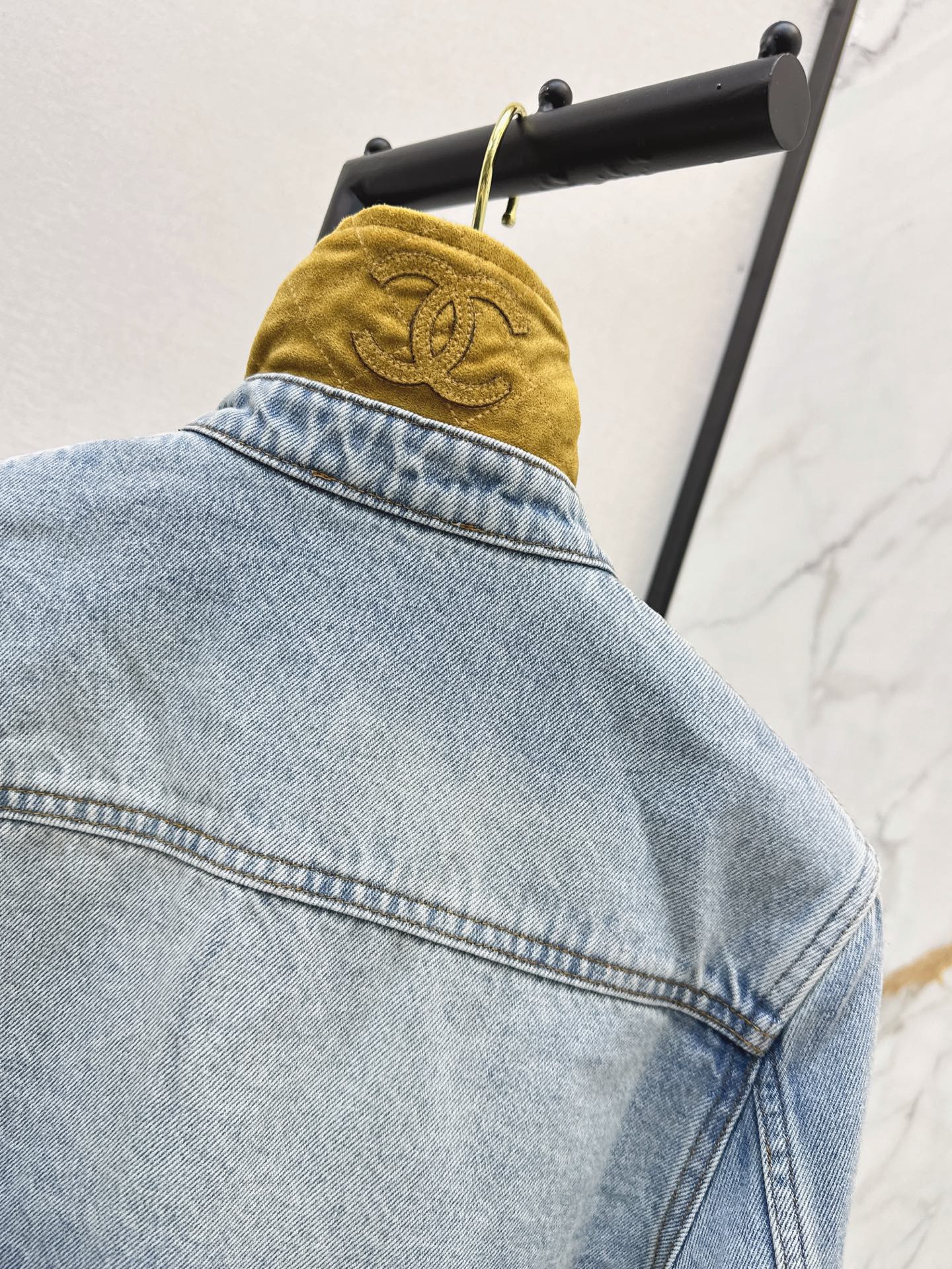 Chan 26fw suede contract shirt jacket