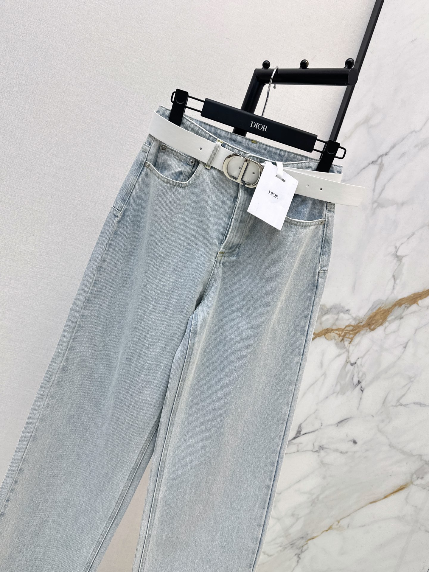 CD 26fw belted denim pants