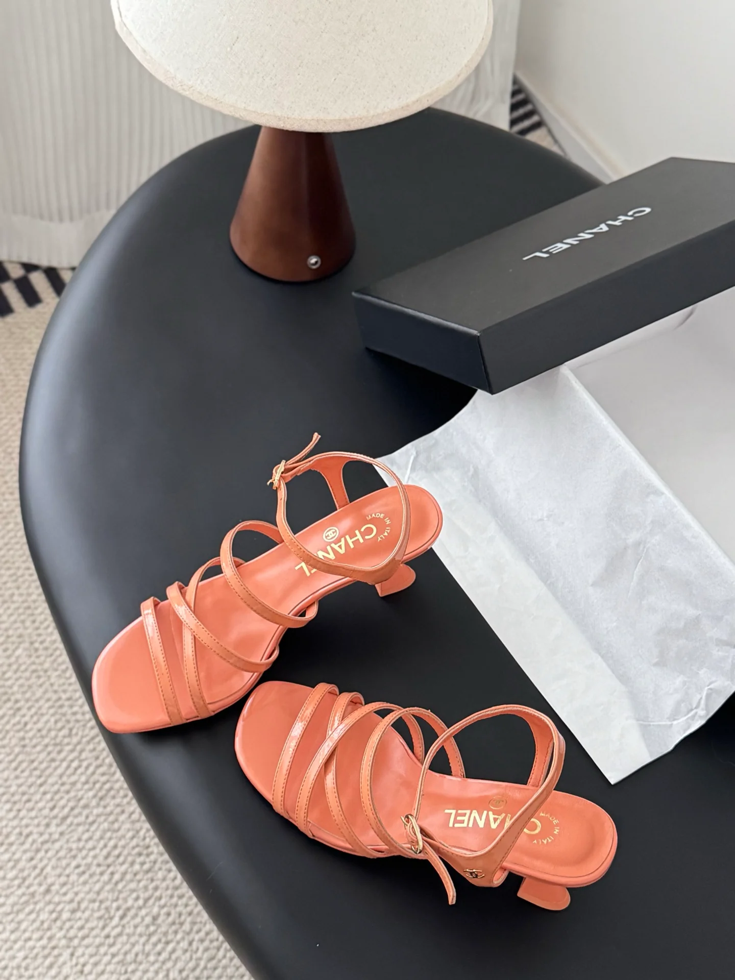 Chan 25fw kitten sandals