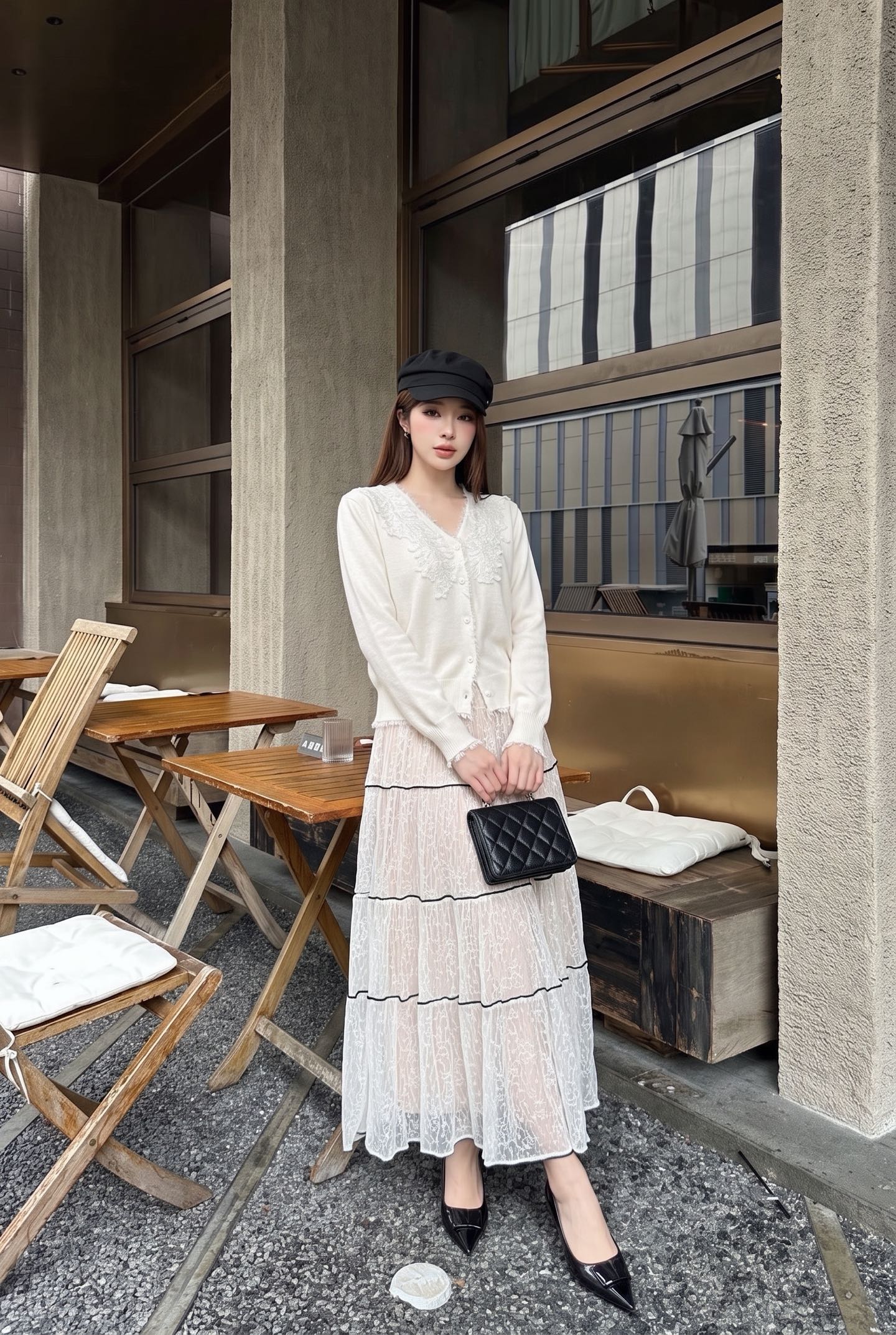 ES 26fw knit cardigan