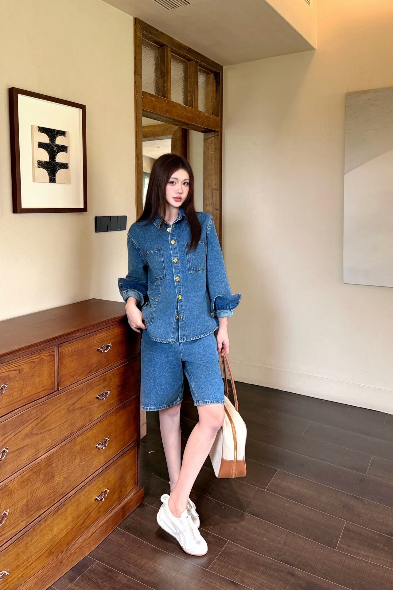 Chan 26fw denim shirt