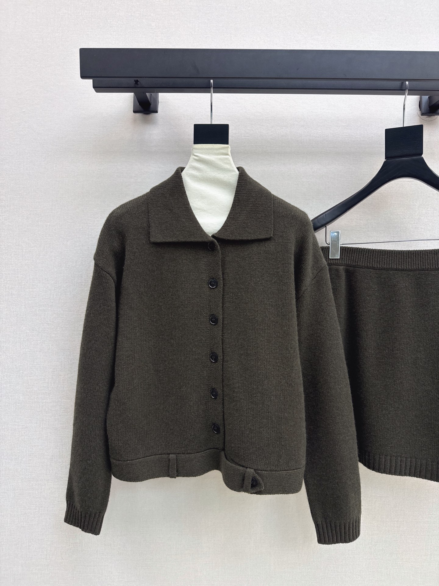 Max 26fw knit cardigan skirt sets