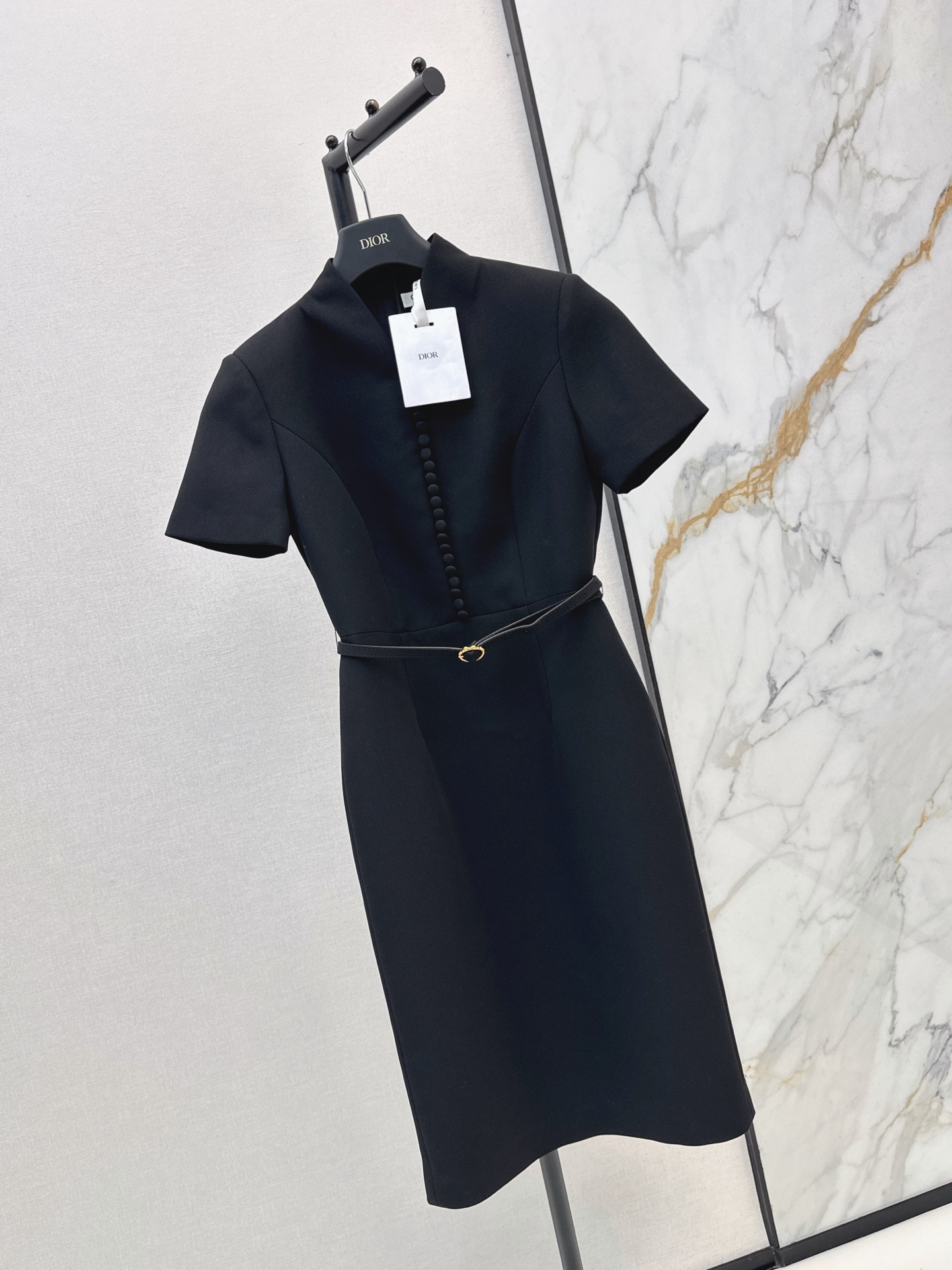CD 26fw stand collar dress